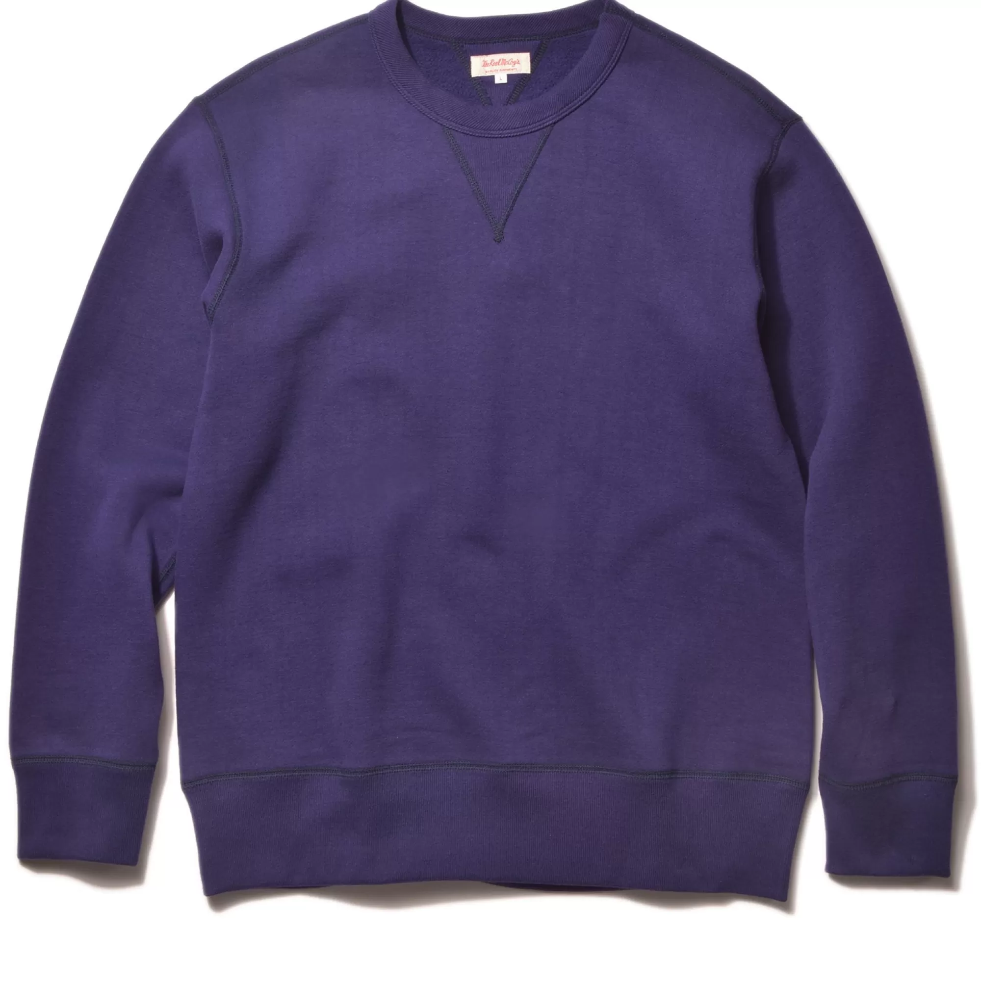 The Real McCoy's Sweatshirts^10 Oz. Loopwheel Crewneck Sweatshirt 130 Purple