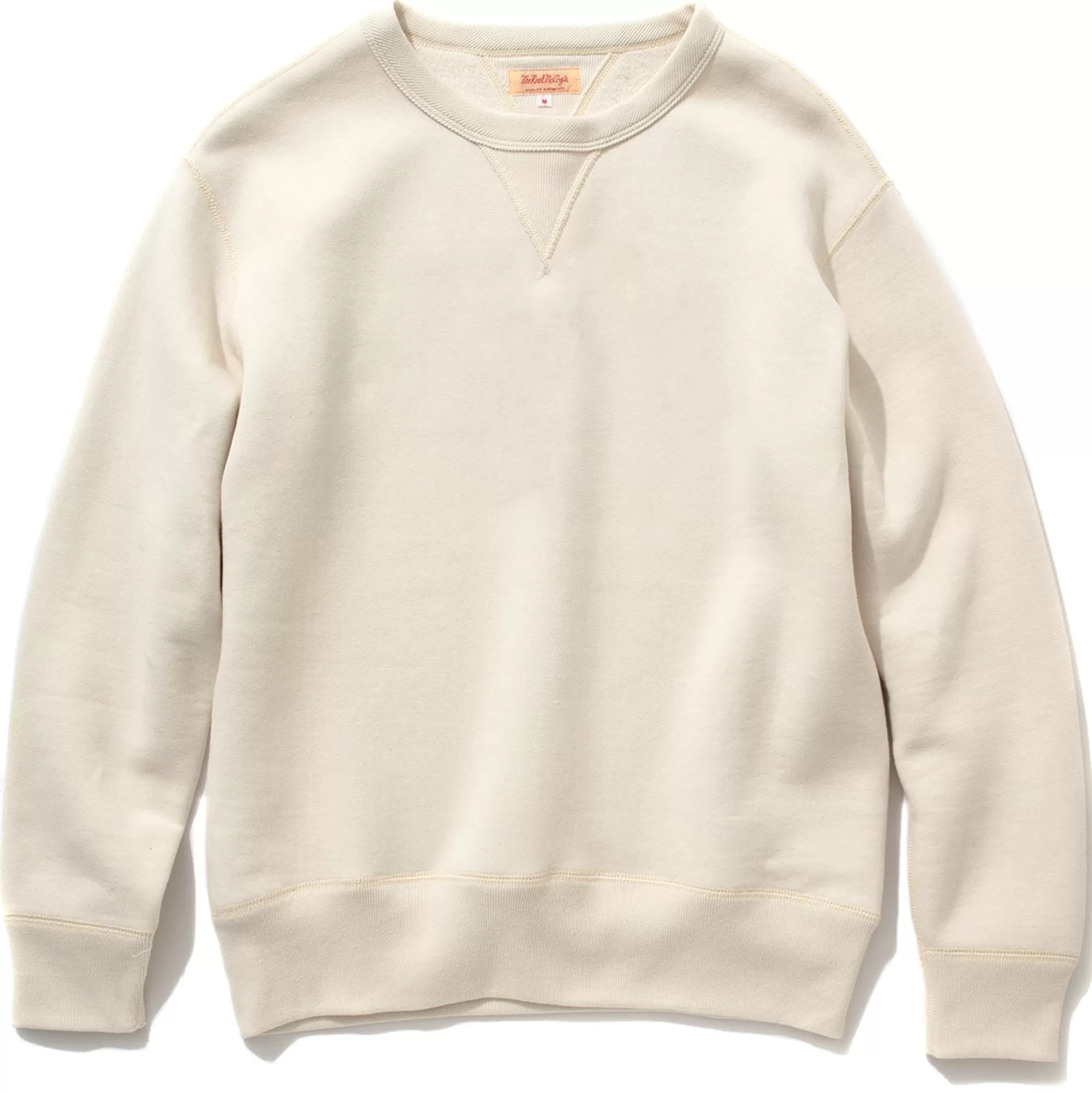 The Real McCoy's Sweatshirts^10 Oz. Loopwheel Crewneck Sweatshirt 011 Milk