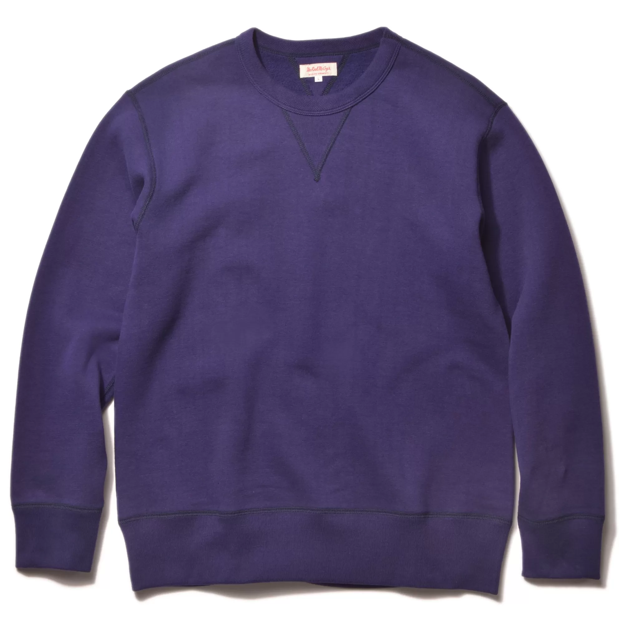 The Real McCoy's Sweatshirts^10 Oz. Loopwheel Crewneck Sweatshirt 130 Purple