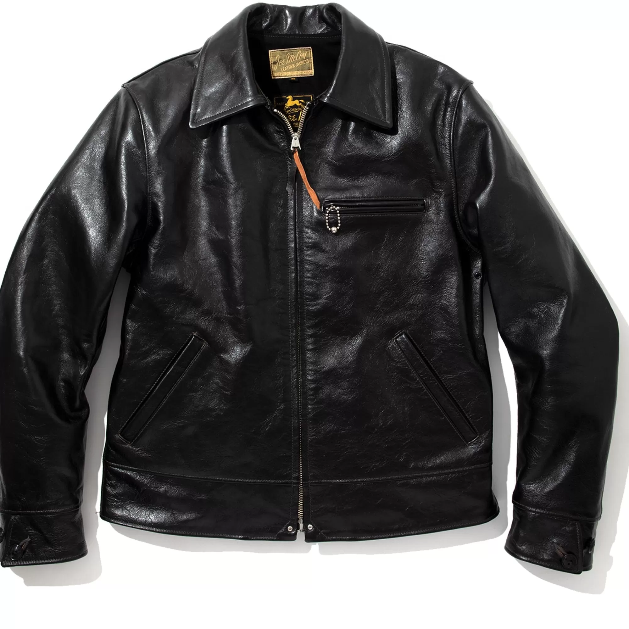 The Real McCoy's Leather^30S Leather Sports Jacket/Nelson Black