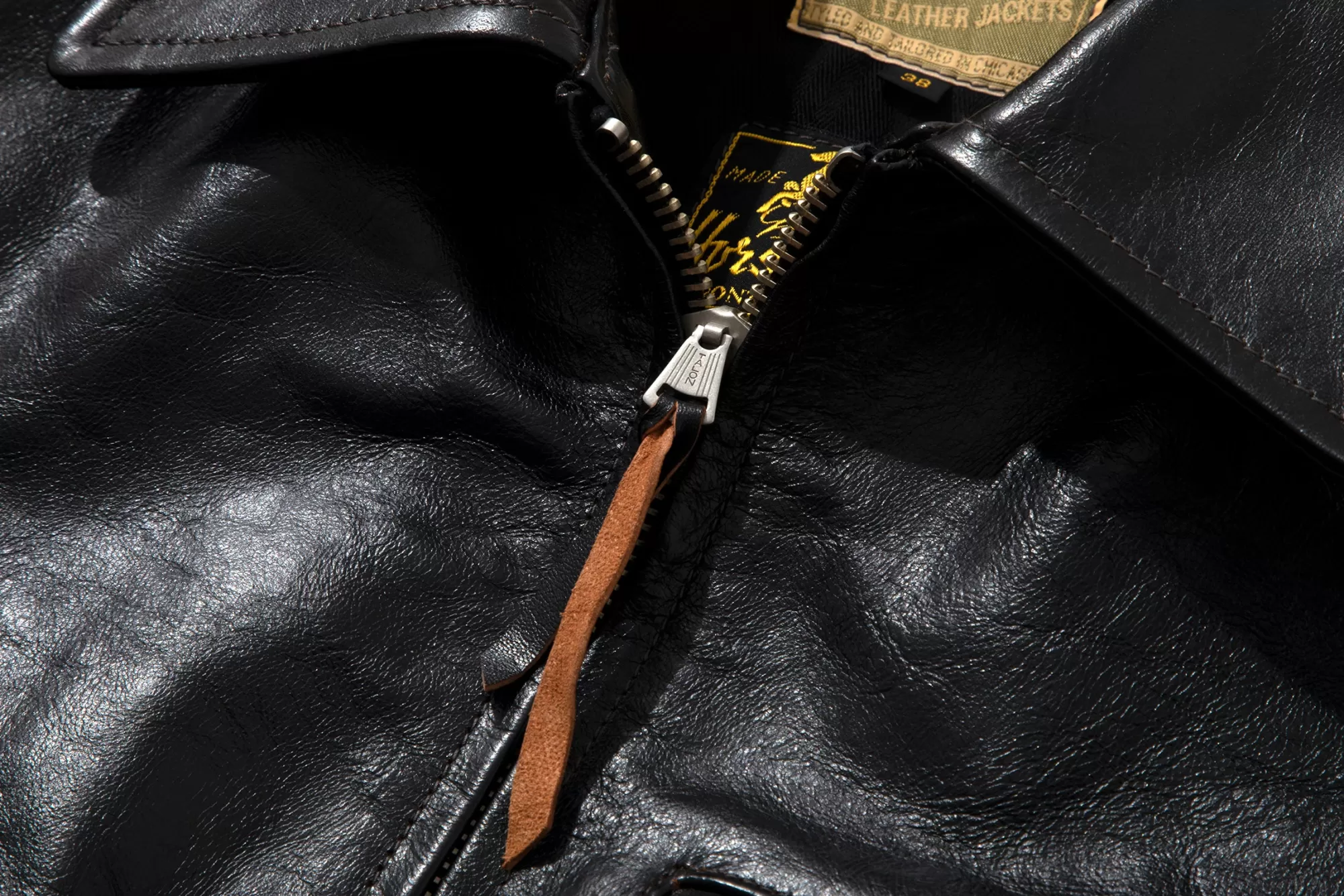 The Real McCoy's Leather^30S Leather Sports Jacket/Nelson Black