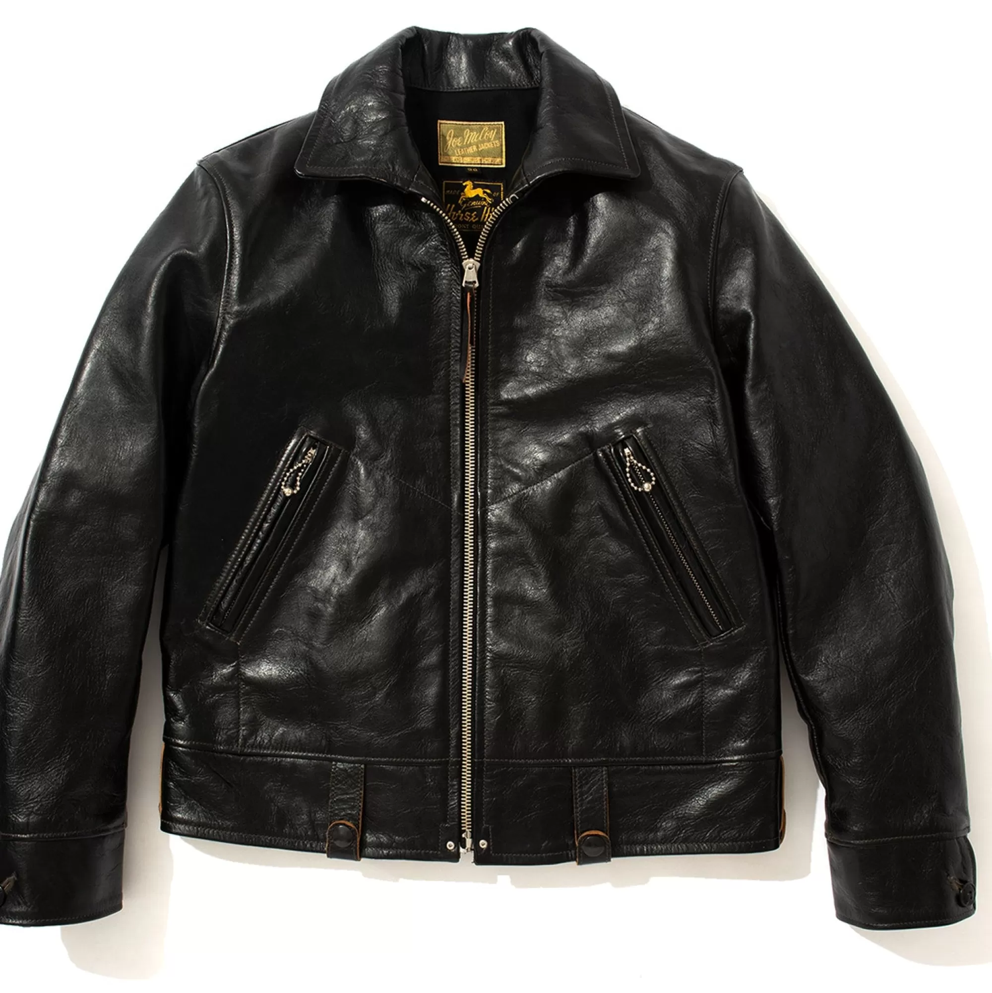 The Real McCoy's Leather^30S Sports Jacket/Mobster 030 Black