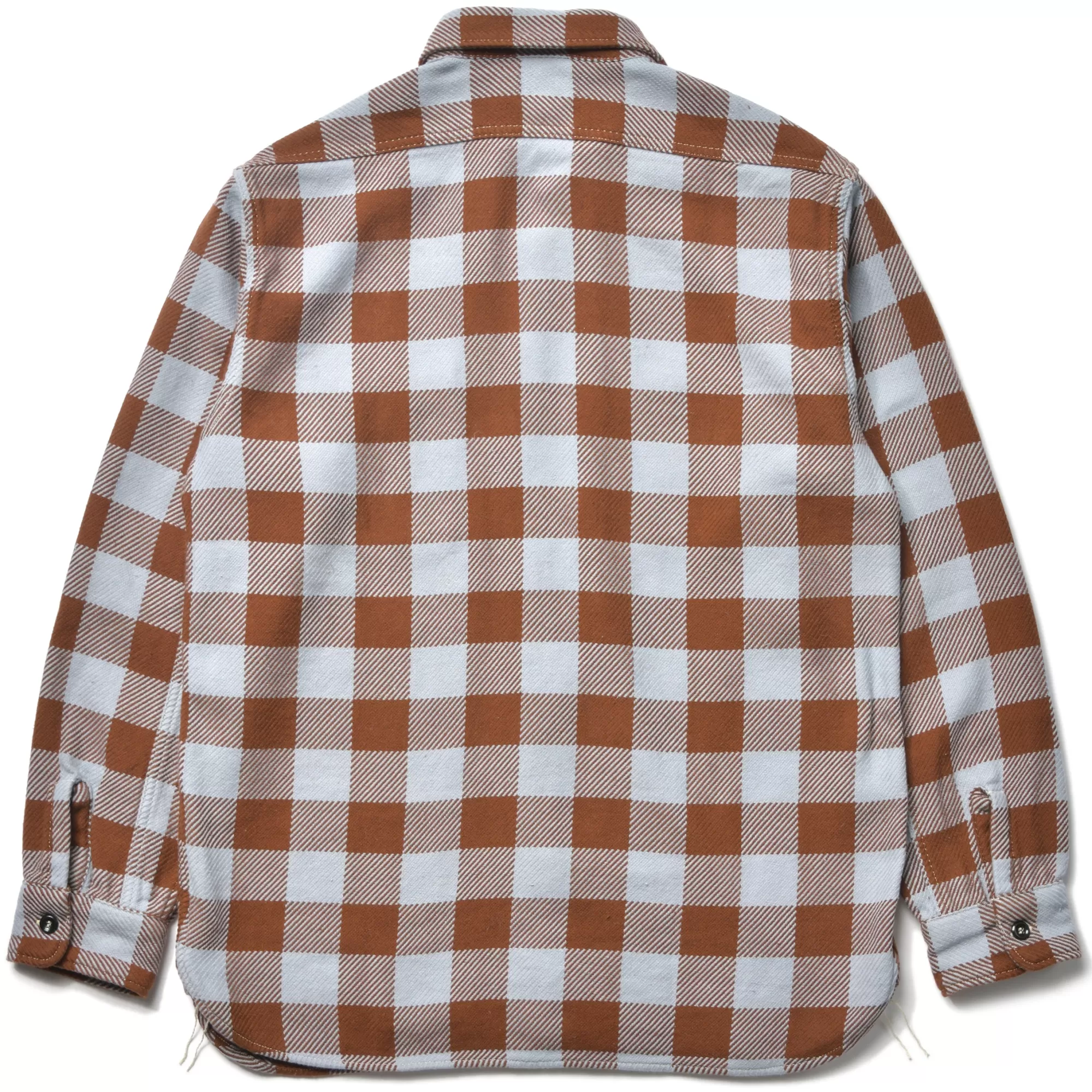 The Real McCoy's Shirts^8Hu Buffalo Check Flannel Shirt 311 SAXE×BROWN