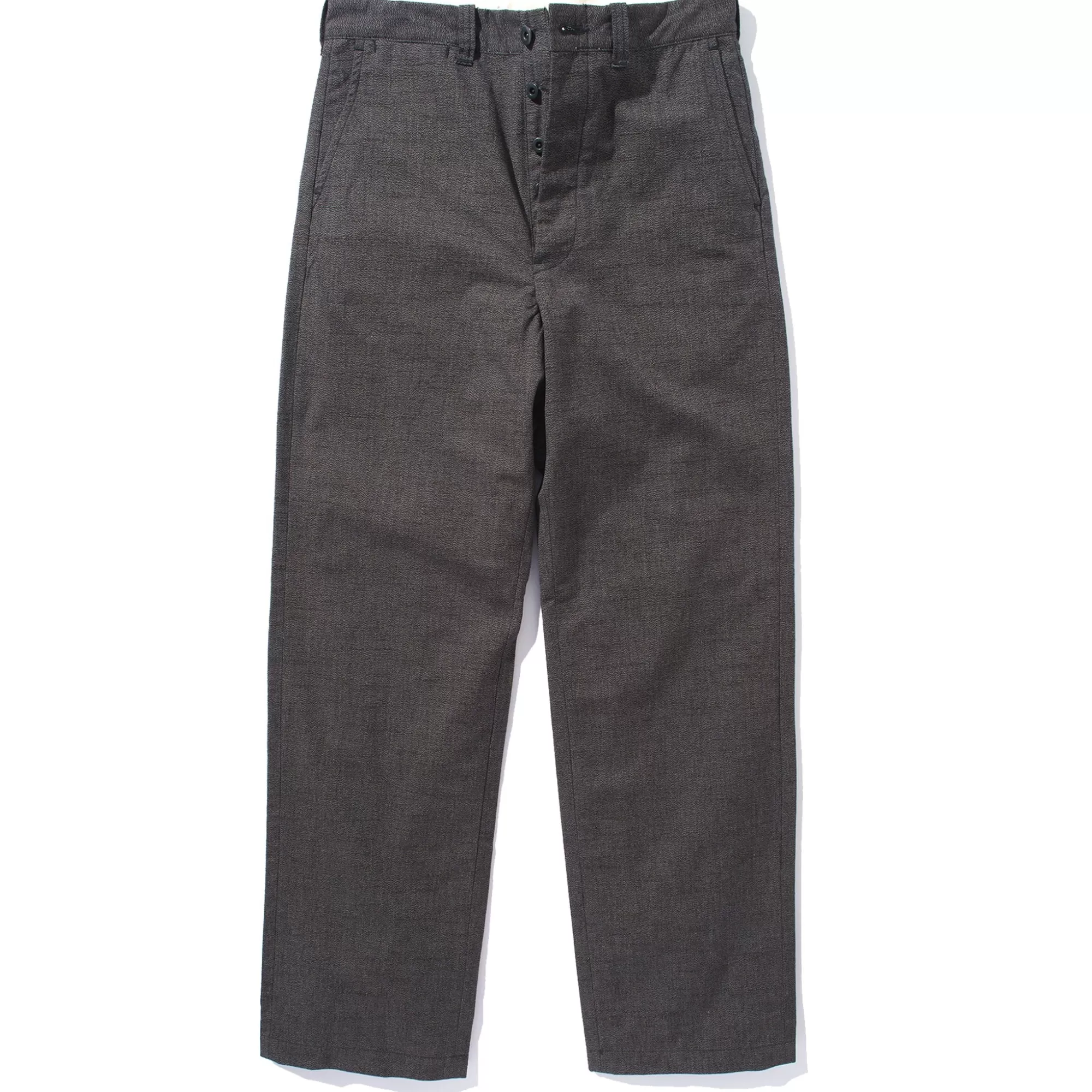 The Real McCoy's Pants^8Hu Chambray Trousers 26 Salt & Pepper