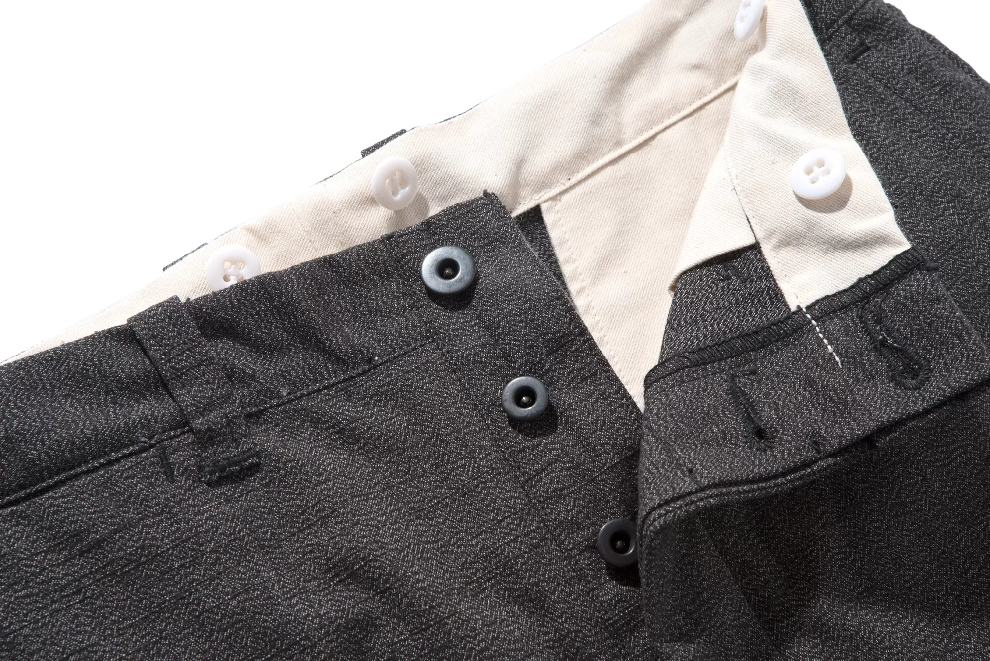 The Real McCoy's Pants^8Hu Chambray Trousers 26 Salt & Pepper