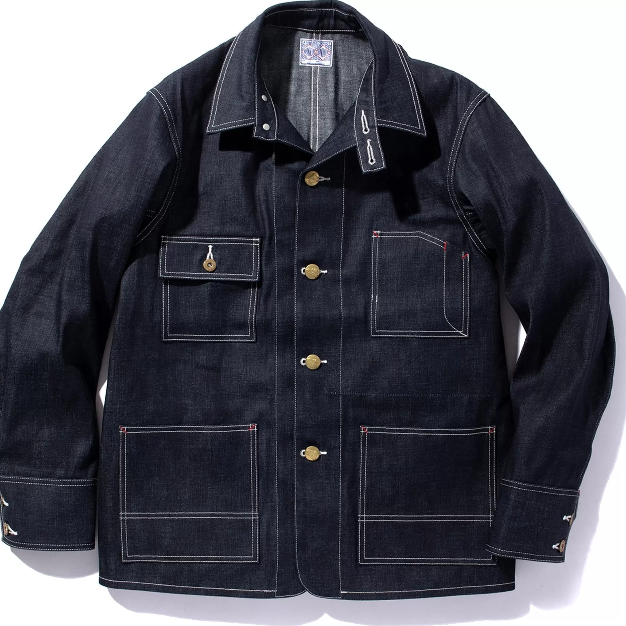 The Real McCoy's Denim^8Hu Denim Chore Coat Indigo