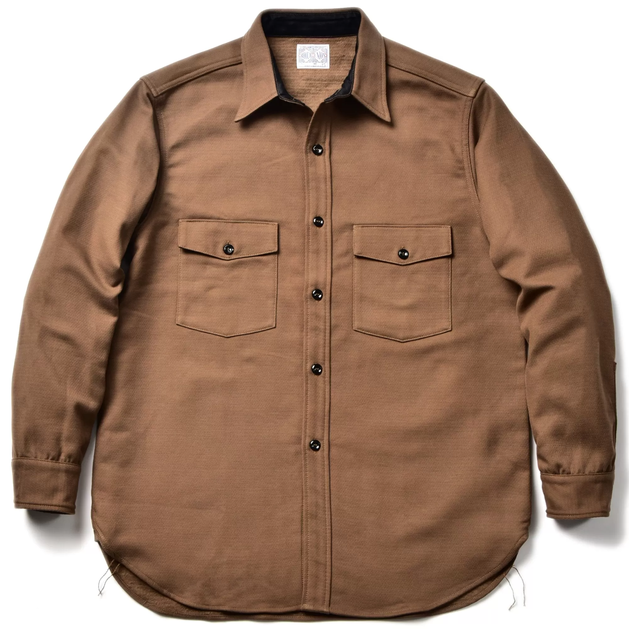 The Real McCoy's Shirts^8Hu Heavy Moleskin Shirt Brown