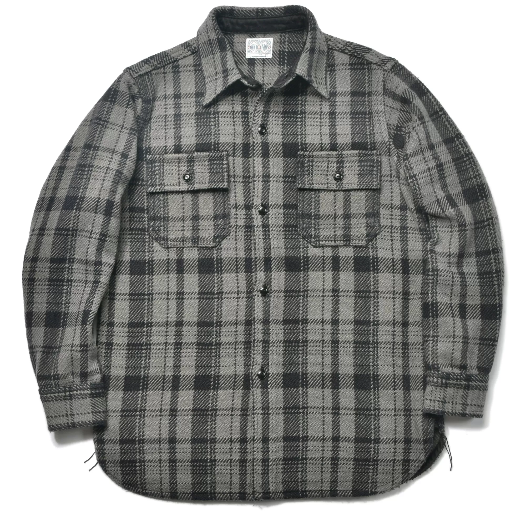 The Real McCoy's Shirts^8Hu Heavy Weight Flannel Shirt 020 GRAY