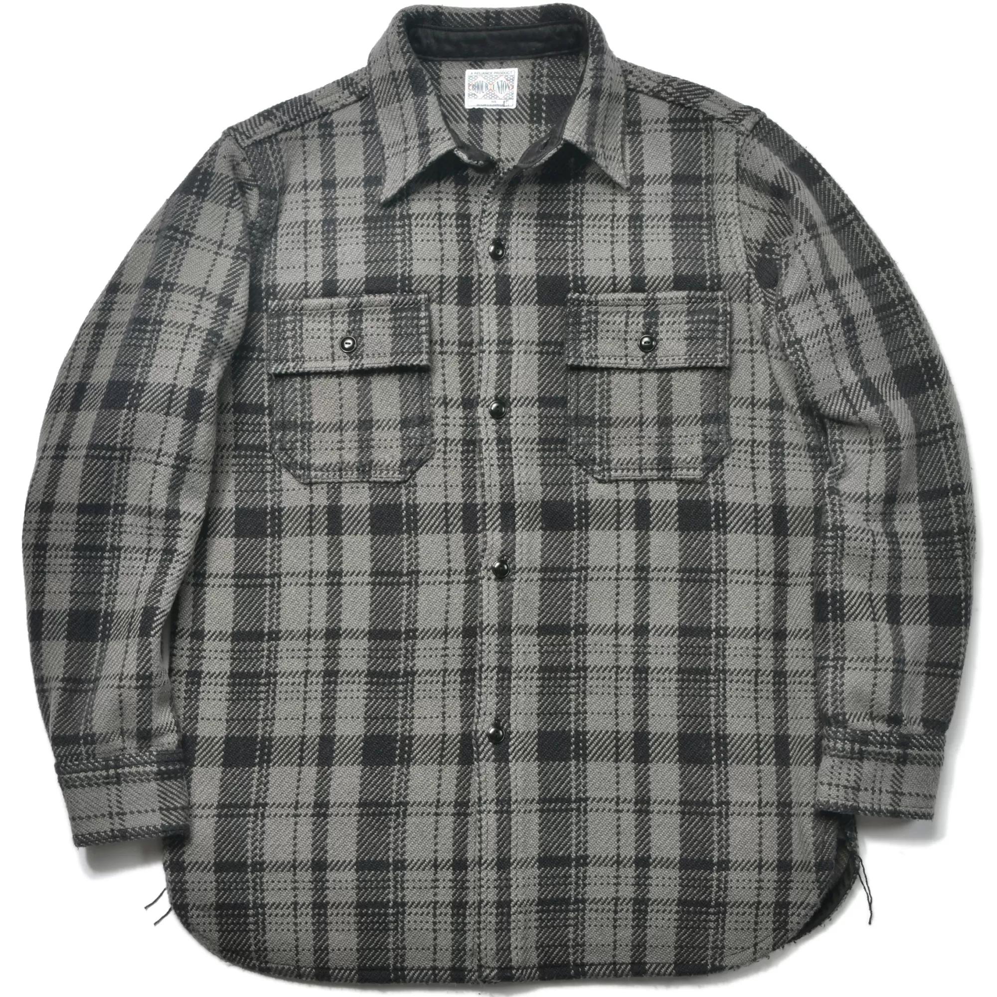 The Real McCoy's Shirts^8Hu Heavy Weight Flannel Shirt 020 GRAY