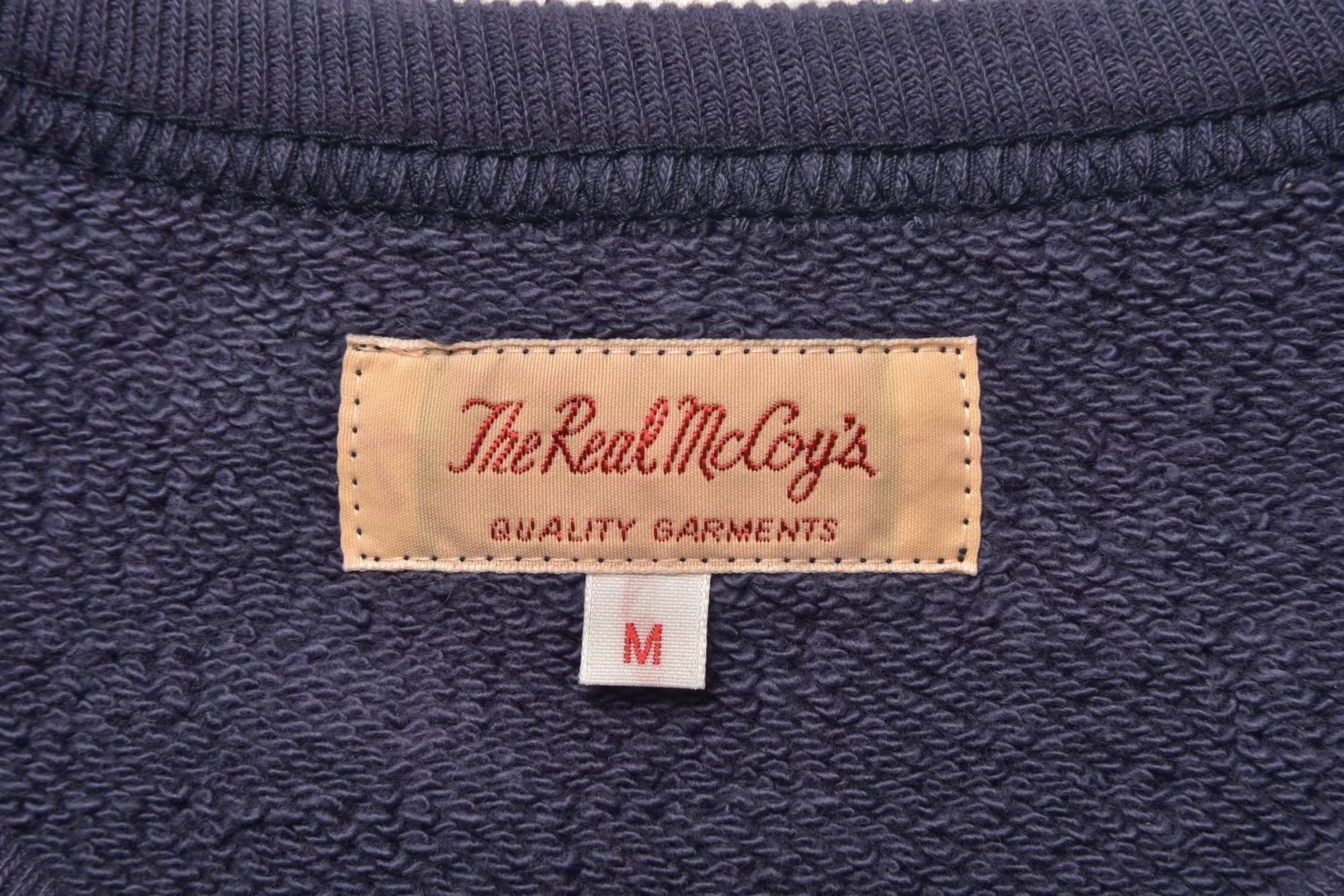 The Real McCoy's Sweatshirts^9 Oz. Loopwheel S/S Sweatshirt 142 Mq. Navy