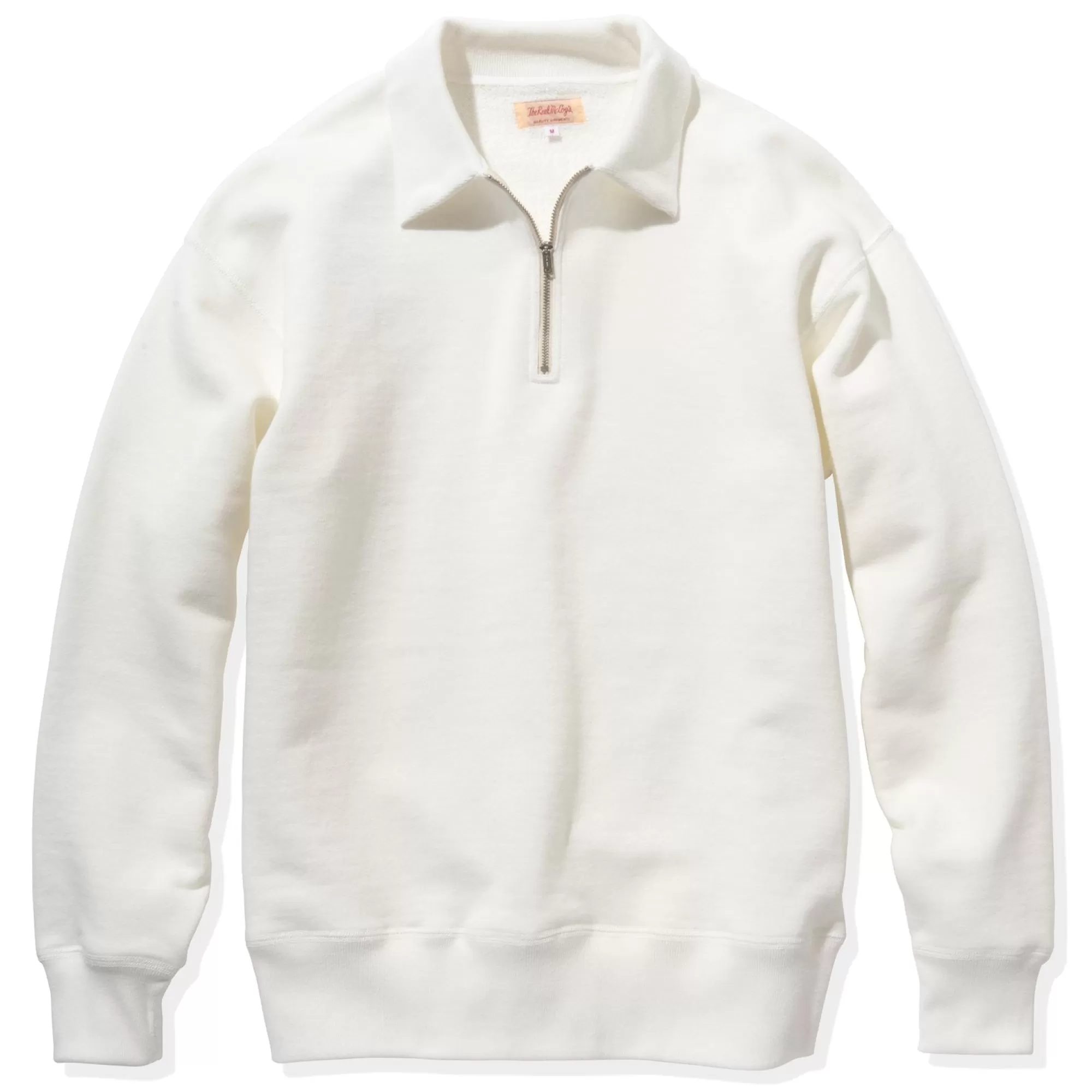 The Real McCoy's Sweatshirts^9Oz. Loopwheel Quarter-Zip Sweatshirt 011 Milk