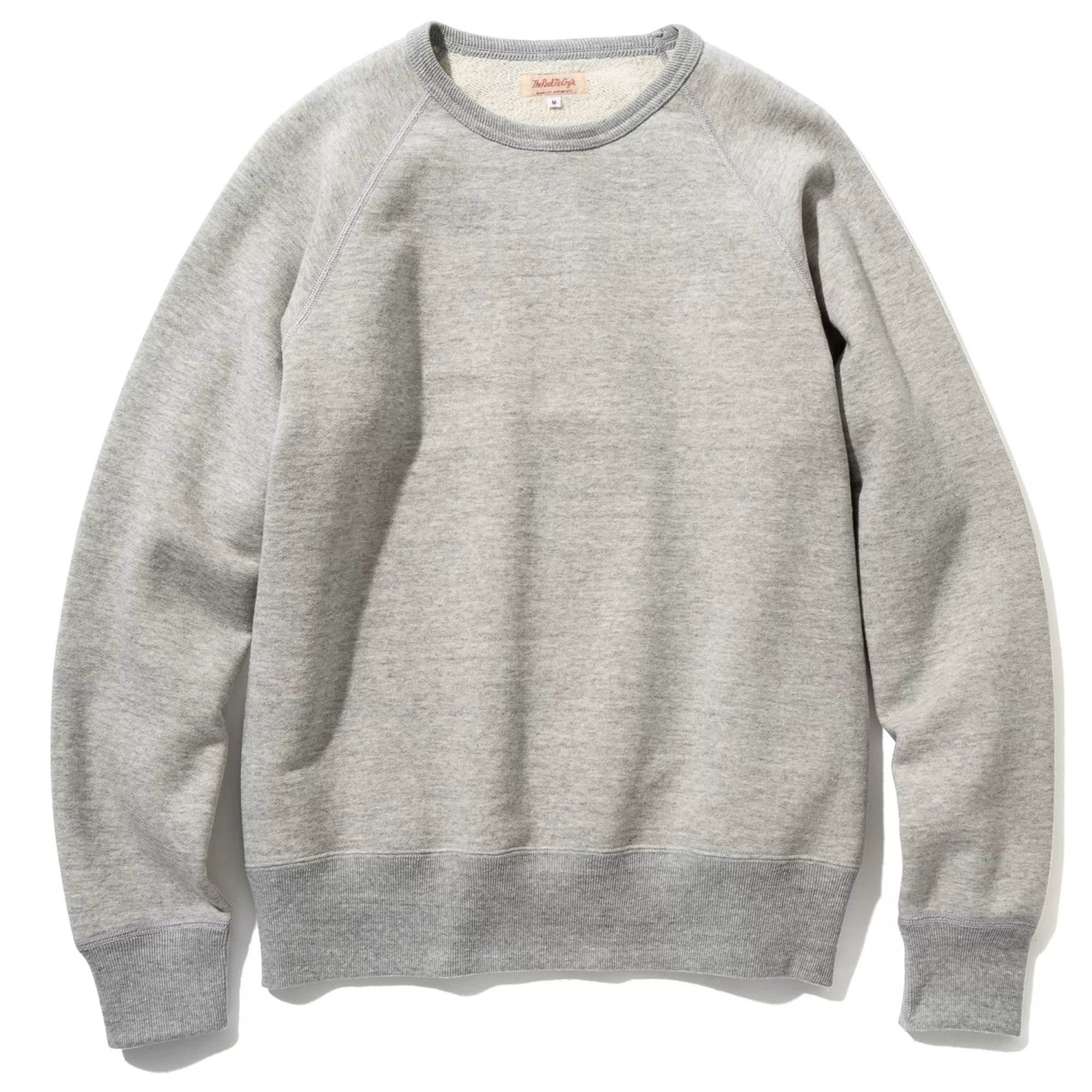 The Real McCoy's Sweatshirts^9Oz. Loopwheel Raglan Sleeve Sweatshirt 028 Ash Grey