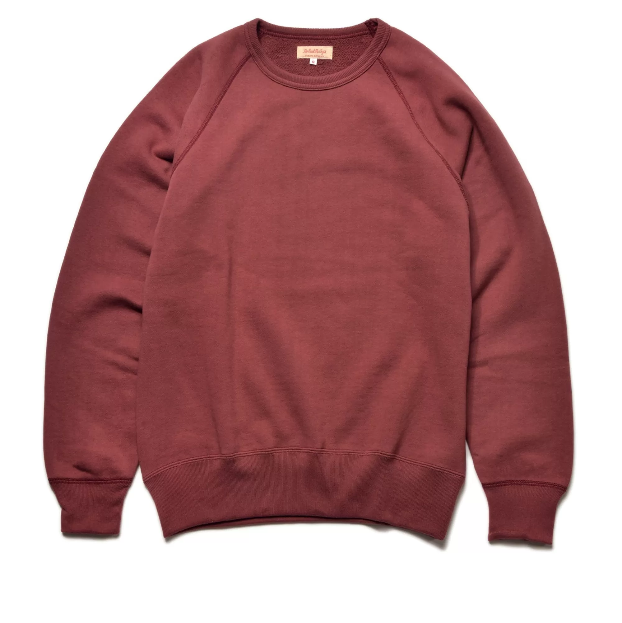 The Real McCoy's Sweatshirts^9Oz. Loopwheel Raglan Sleeve Sweatshirt 102 Maroon