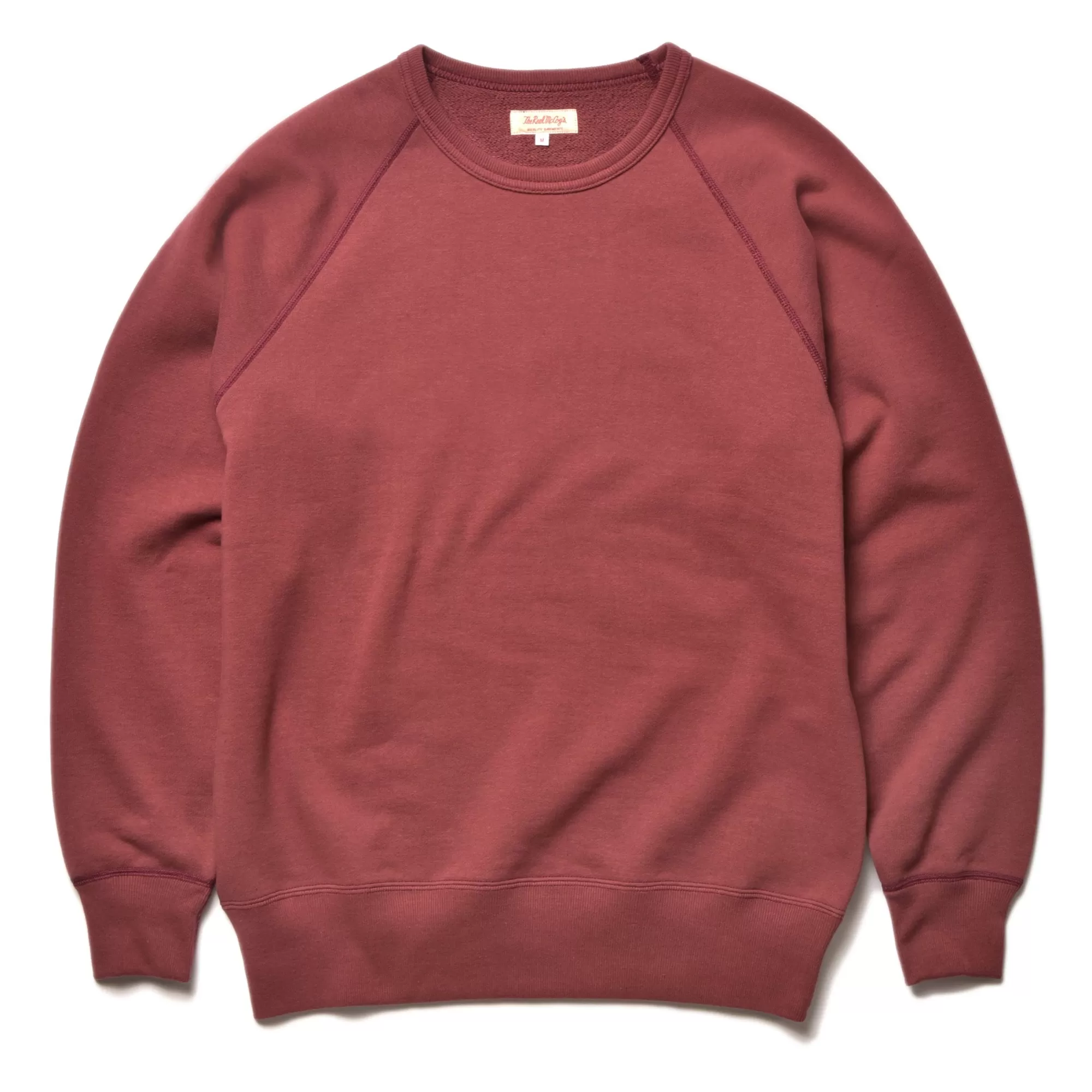 The Real McCoy's Sweatshirts^9Oz. Loopwheel Raglan Sleeve Sweatshirt 102 Maroon