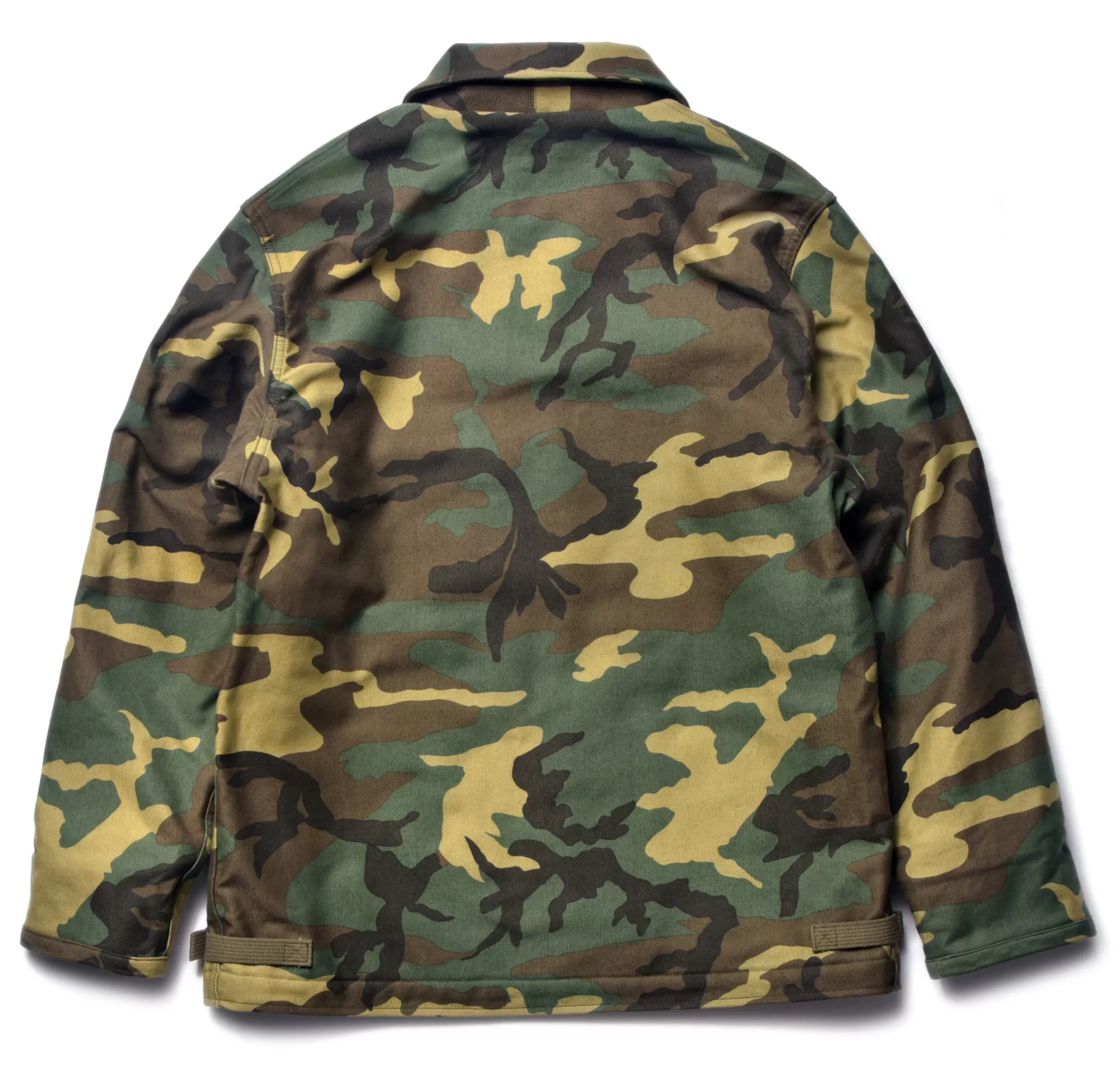 The Real McCoy's Military^A-2 Deck Jacket/Woodland Camouflage Green