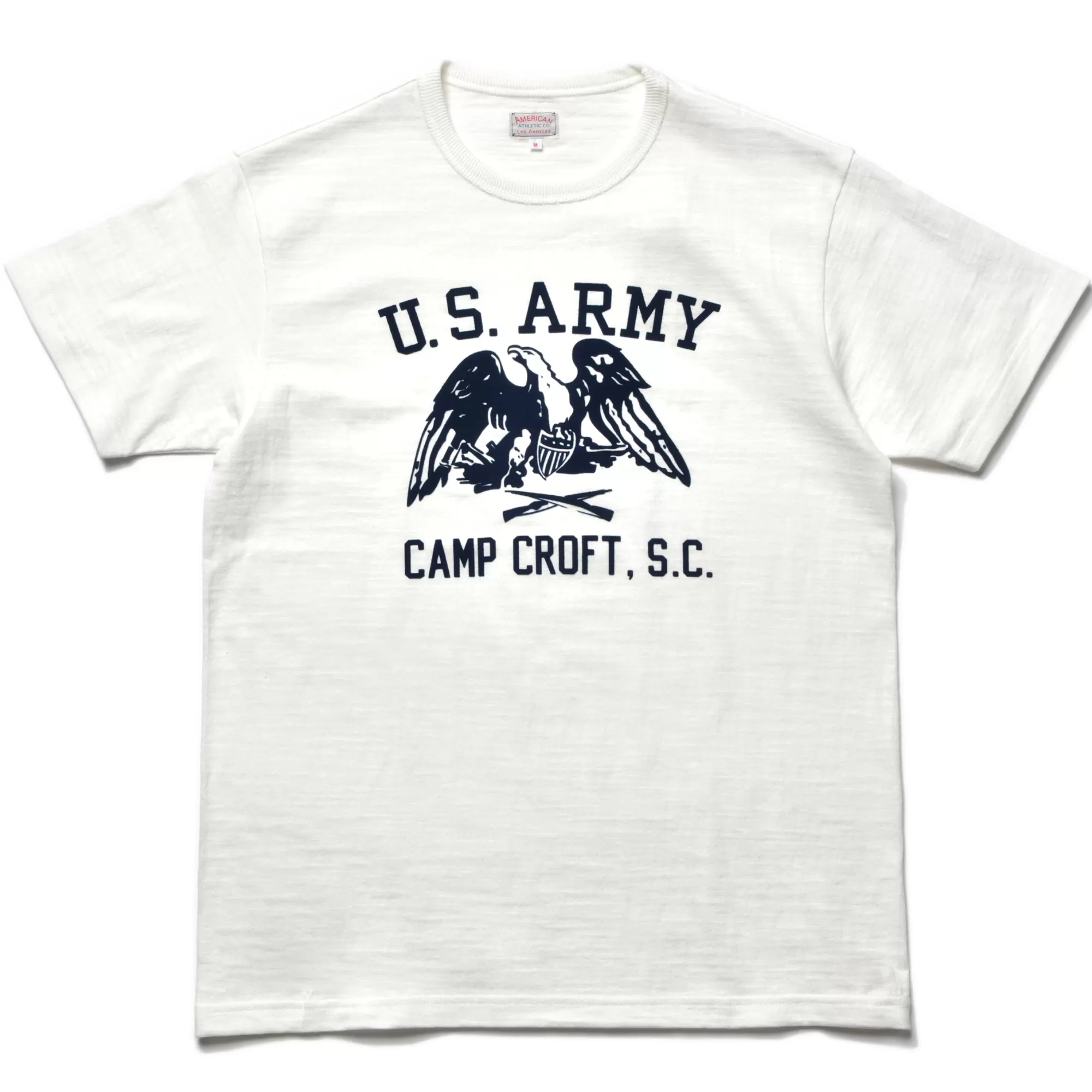 The Real McCoy's Print T-Shirts^American Athletic Tee/Camp Croft 011 Milk