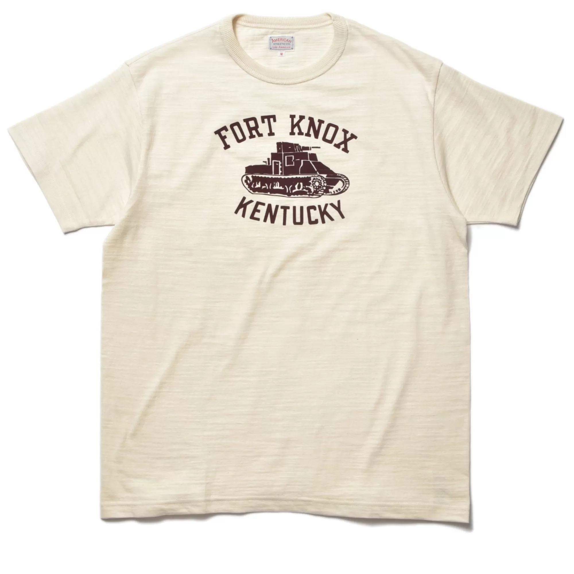 The Real McCoy's Print T-Shirts^American Athletic Tee/Fort Knox 012 ECRU