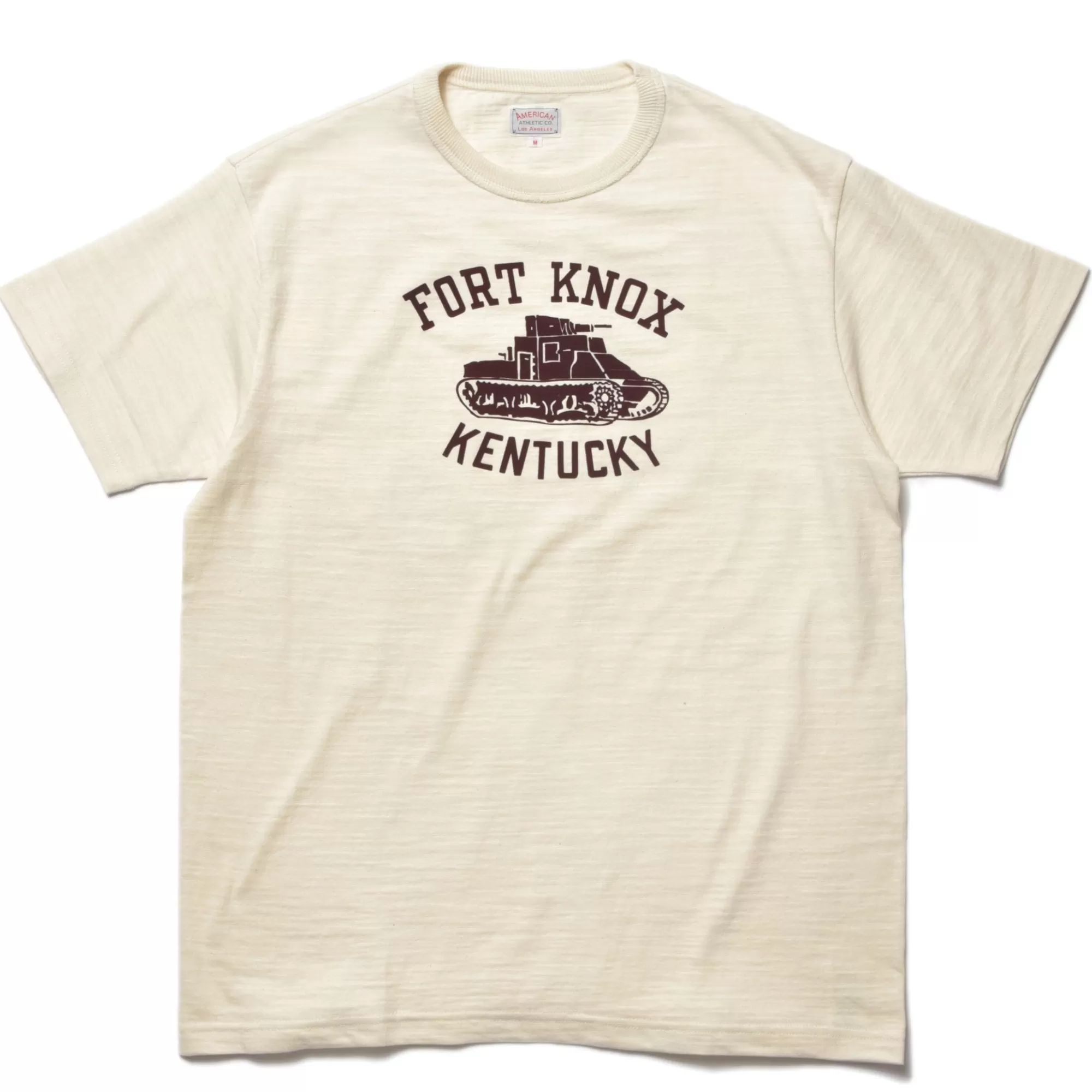 The Real McCoy's Print T-Shirts^American Athletic Tee/Fort Knox 012 ECRU