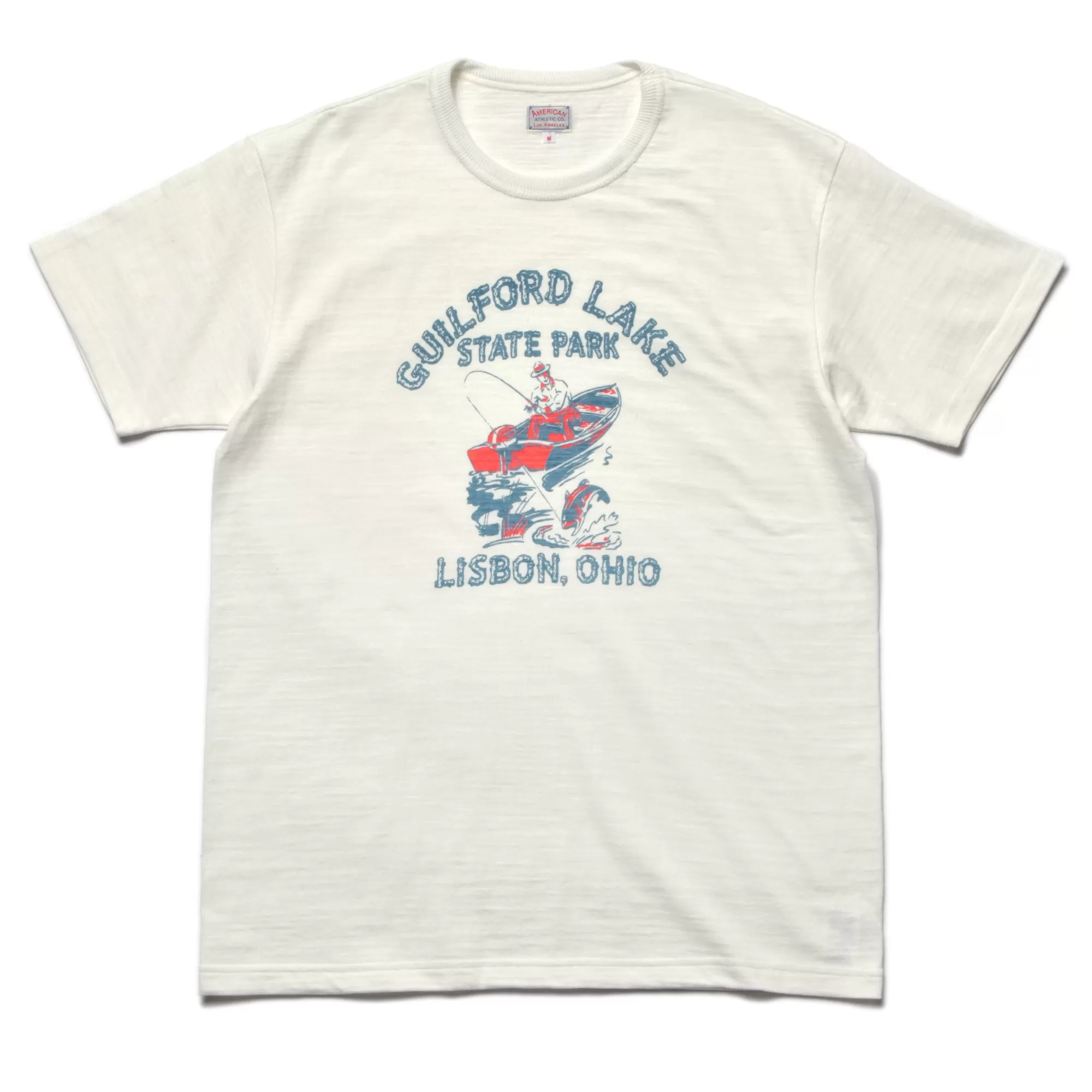 The Real McCoy's Print T-Shirts^American Athletic Tee/Guilford Lake 11 Milk