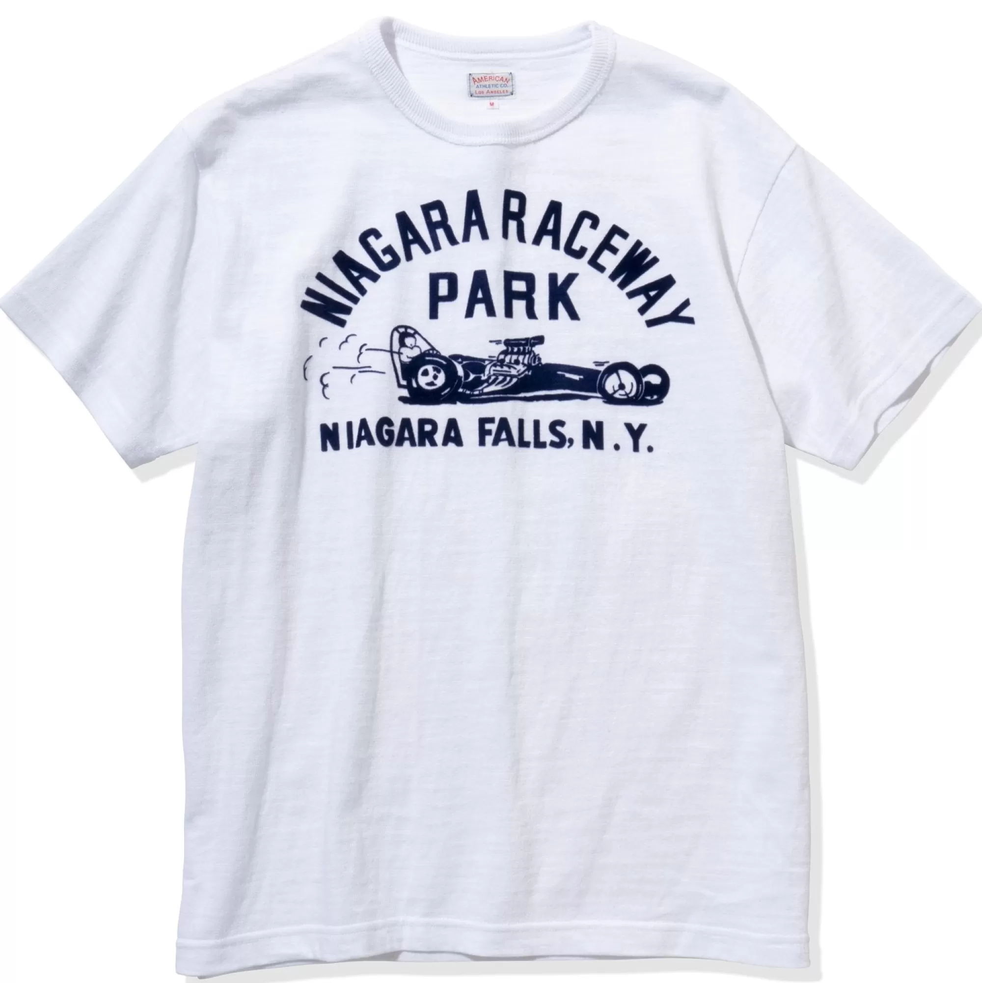 The Real McCoy's Print T-Shirts^American Athletic Tee/Niagara Raceway Park White