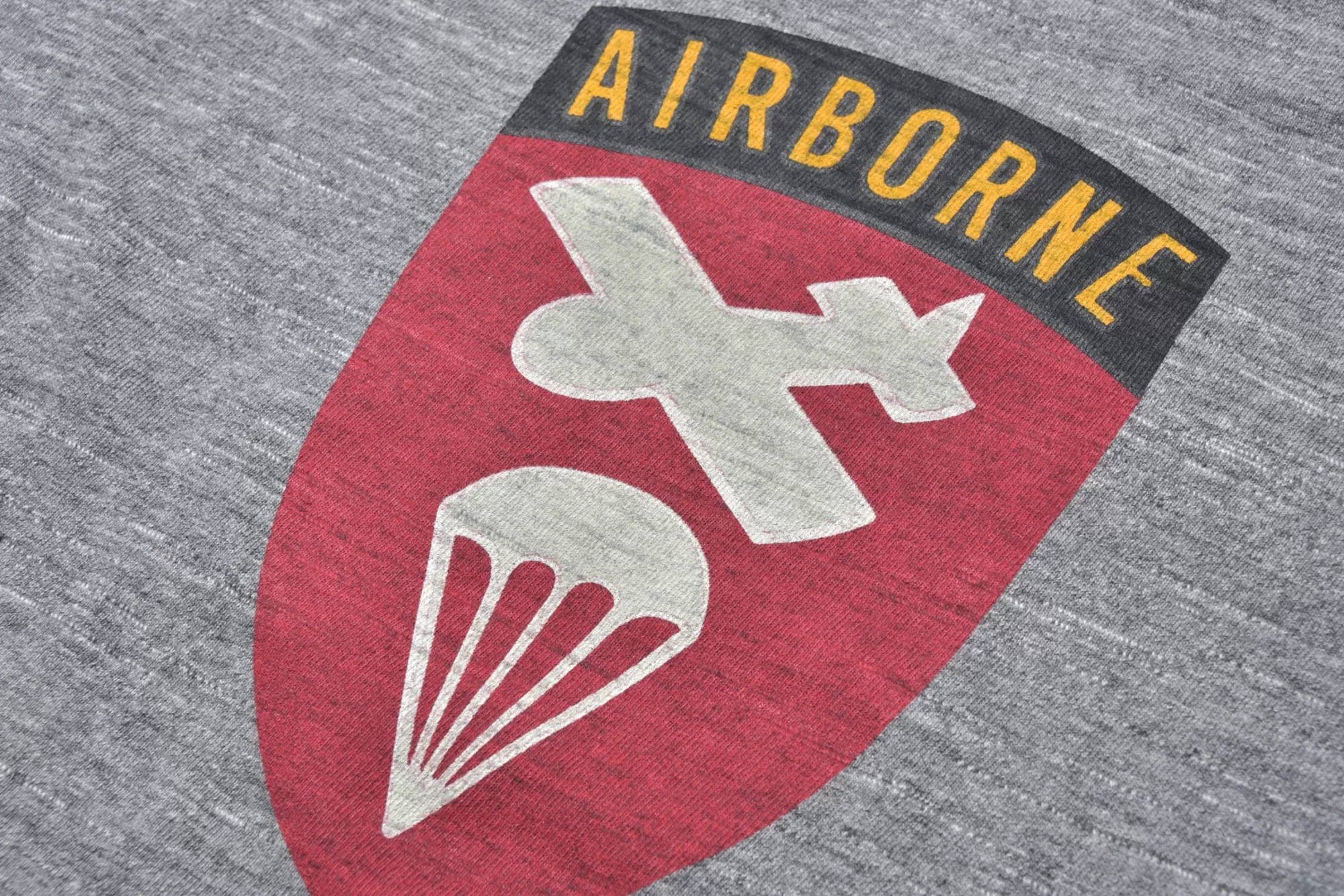 The Real McCoy's T-Shirts^Athletic L/S Tee/Airborne Gray