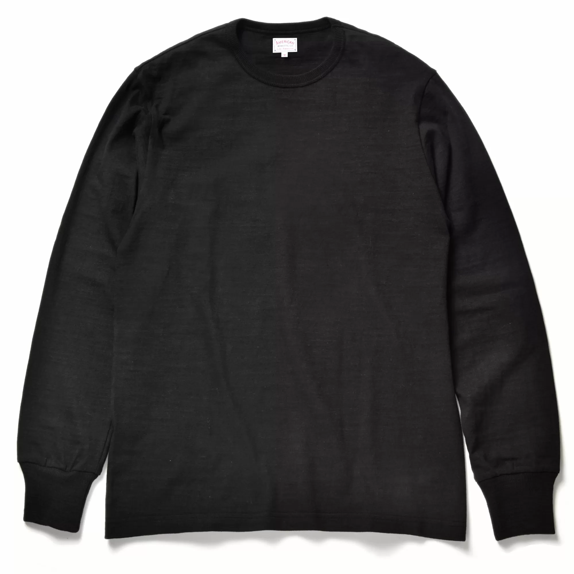 The Real McCoy's T-Shirts^Athletic L/S T-Shirt/ Loopwheel 030 Black