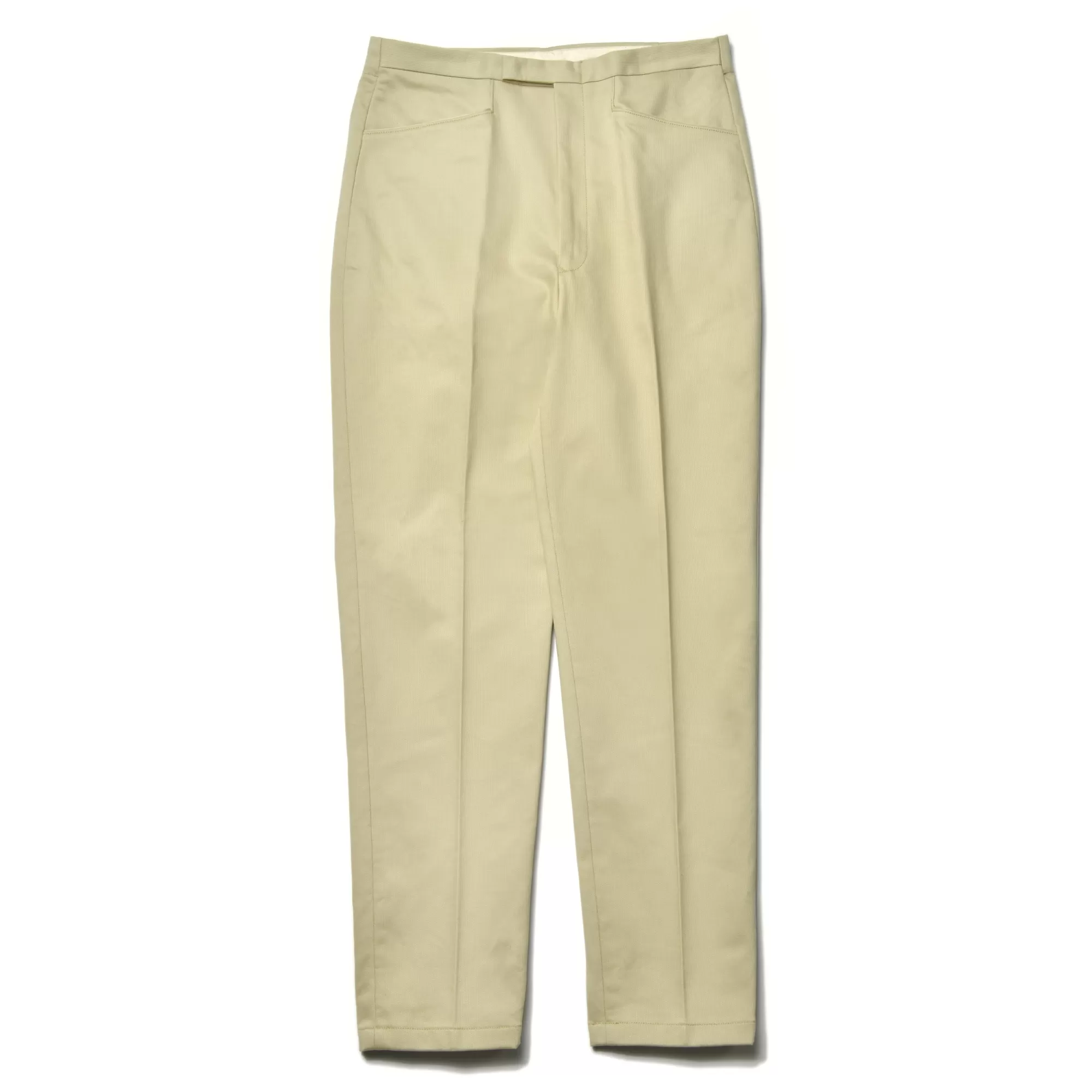 The Real McCoy's Pants^Belted Waistband Trouser Plain Stitch/Pique 14 Ivory