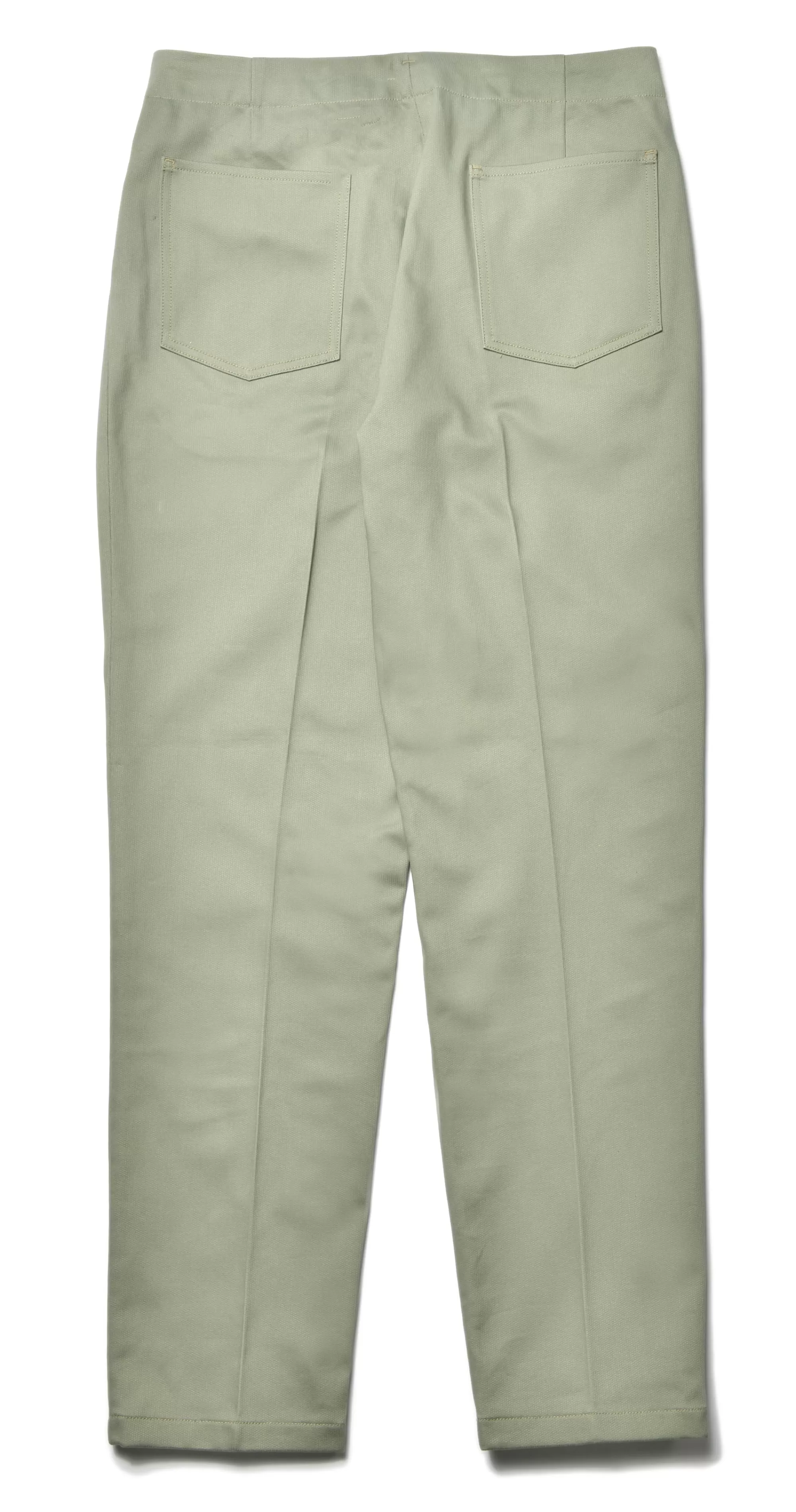 The Real McCoy's Pants^Belted Waistband Trouser Plain Stitch/Pique 154 Sage