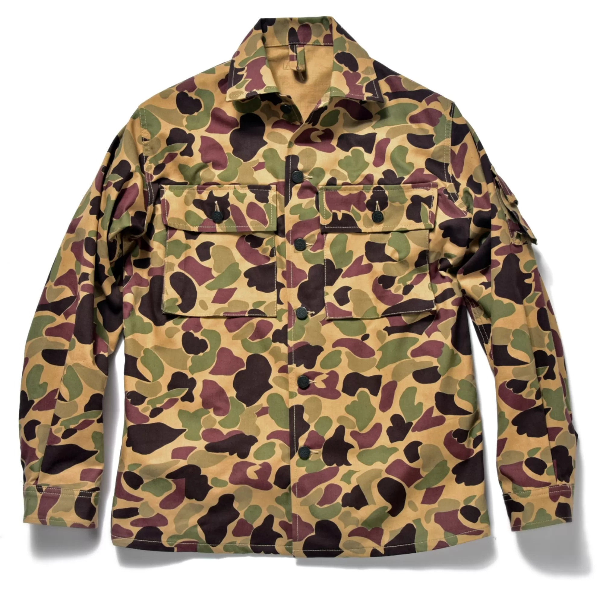 The Real McCoy's Military^Beo Gam Camouflage Shirt Beige