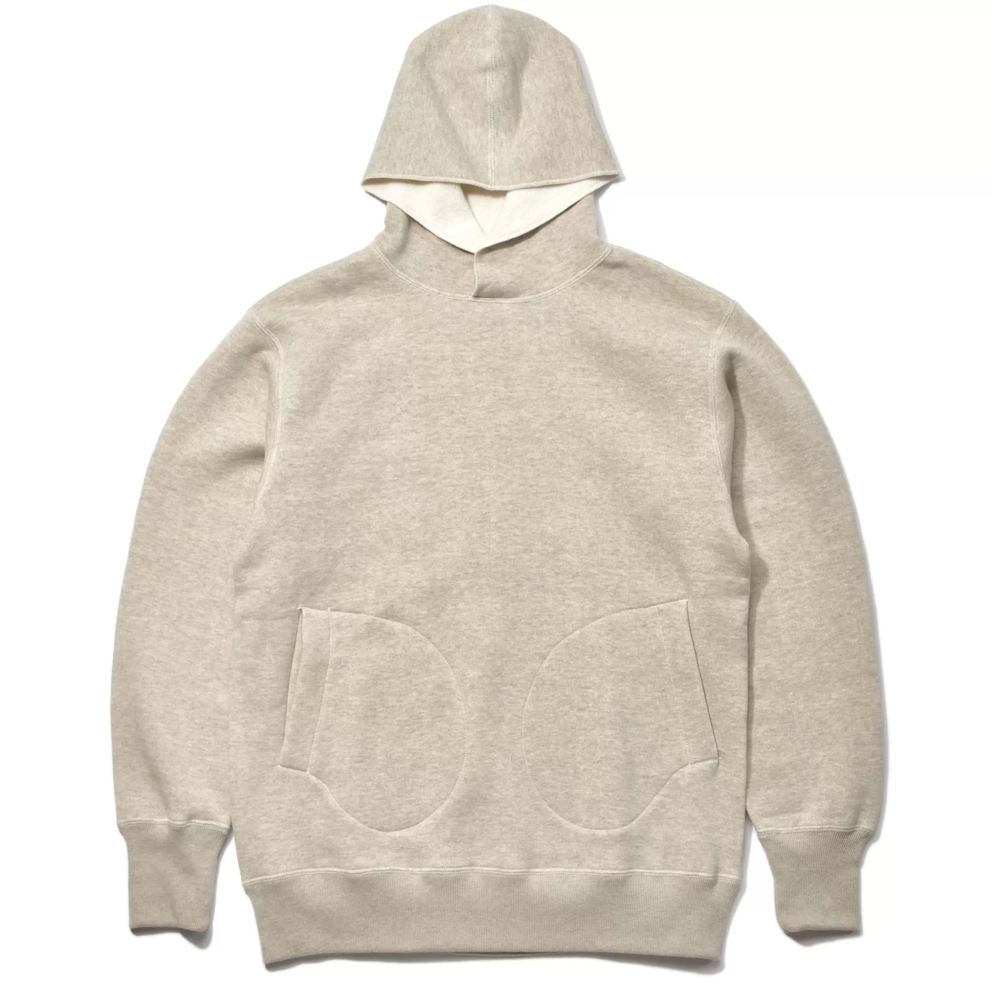 The Real McCoy's Sweatshirts^Boxing Glove Pocket Hooded Sweatshirt 013 OATMEAL