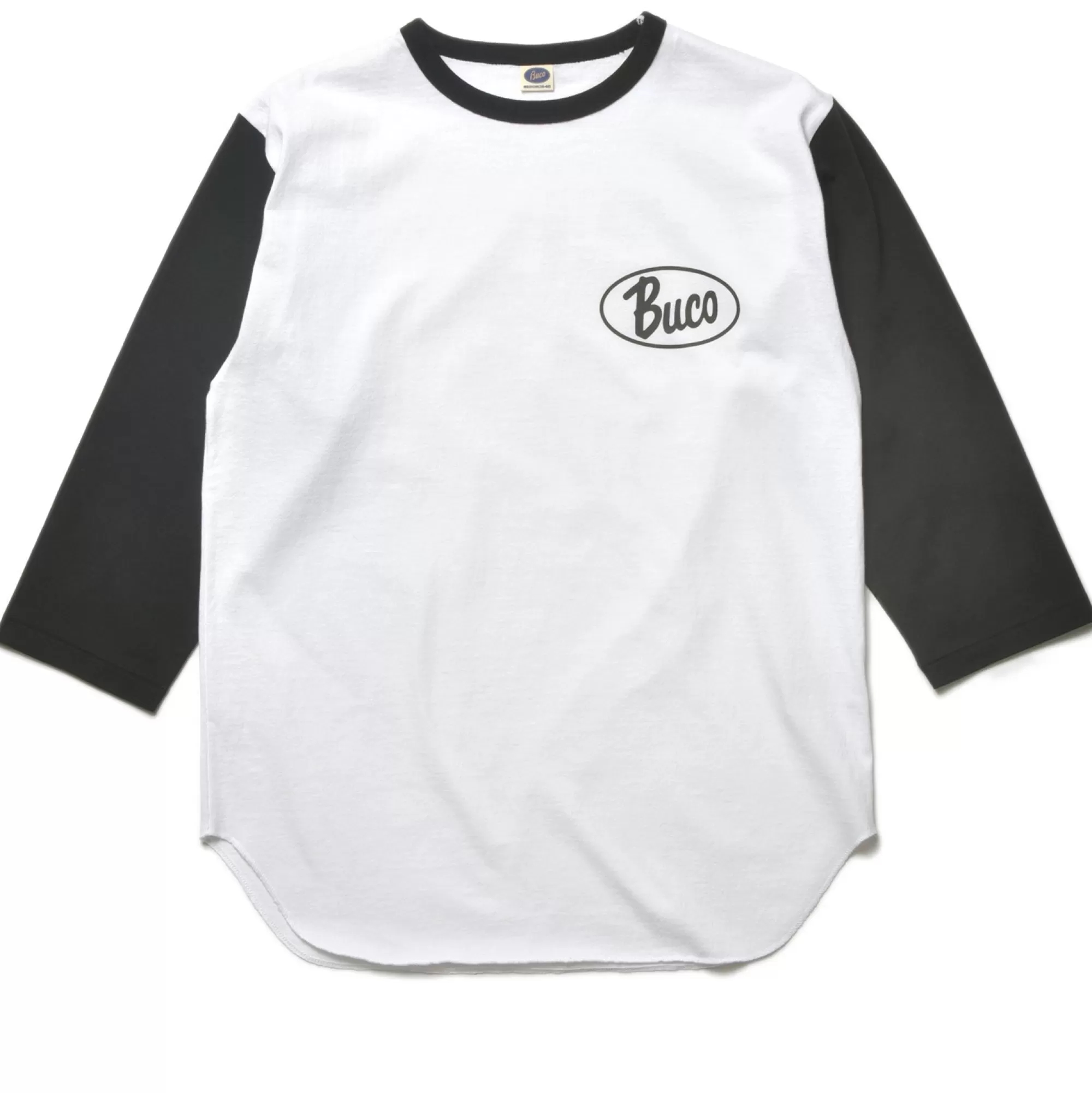 The Real McCoy's Print T-Shirts^Buco Baseball Tee/Oval Logo White