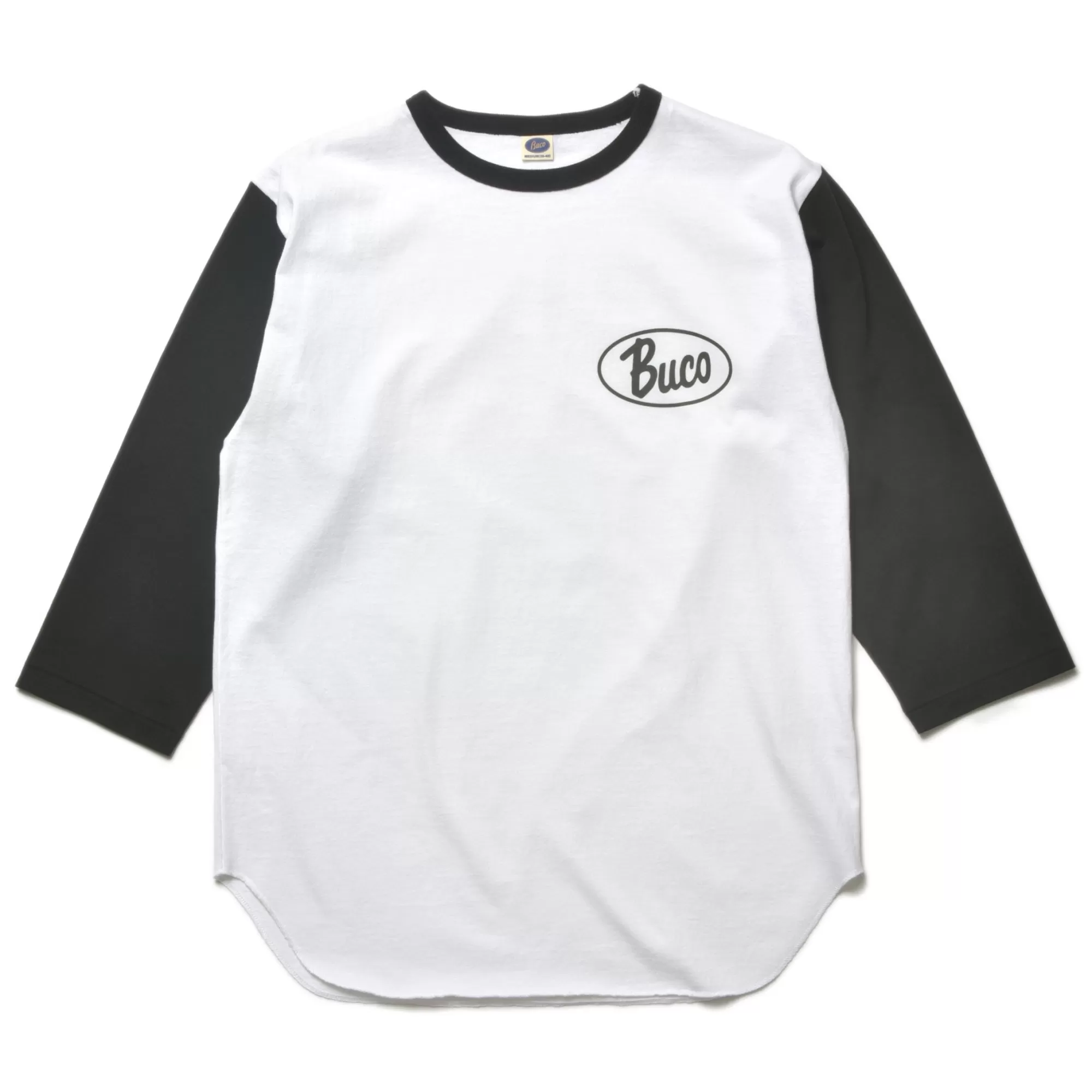 The Real McCoy's Print T-Shirts^Buco Baseball Tee/Oval Logo White