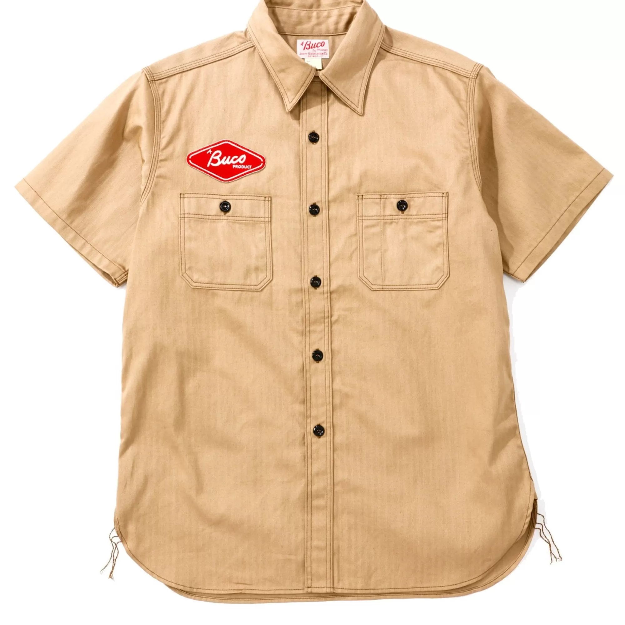 The Real McCoy's Shirts^Buco Club Shirt S/S/Engineers Khaki