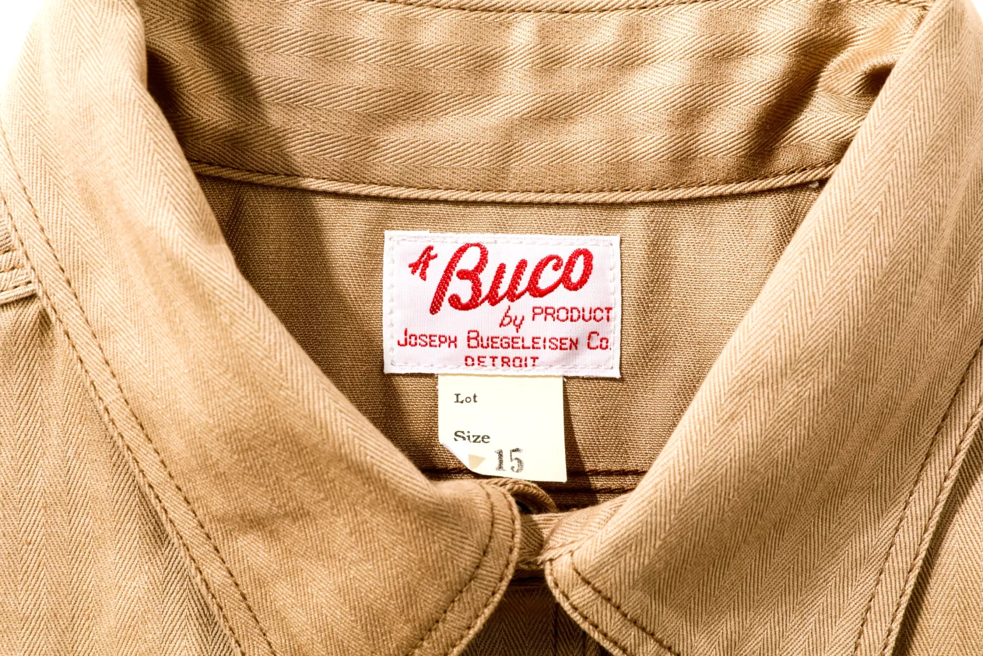 The Real McCoy's Shirts^Buco Club Shirt S/S/Engineers Khaki