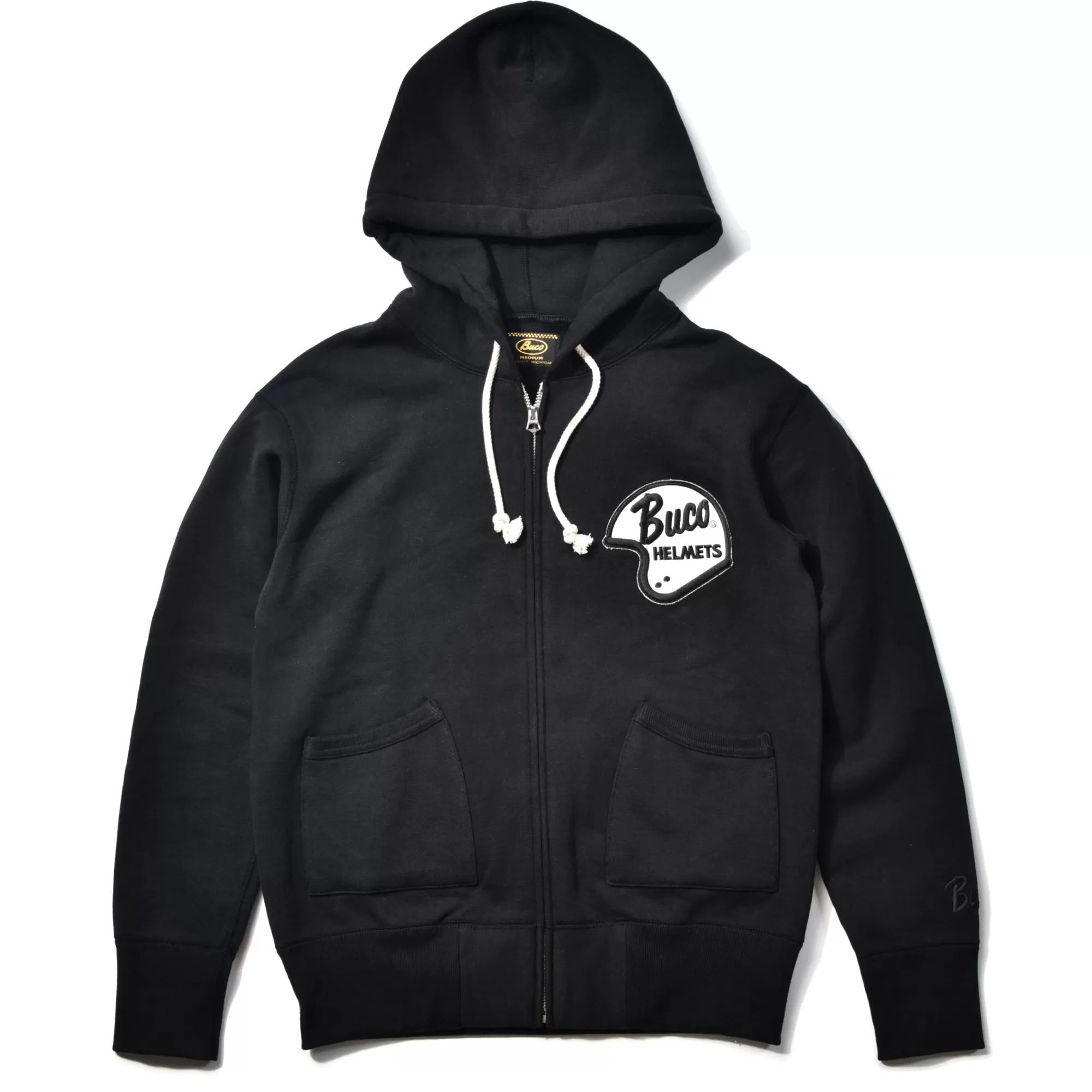 The Real McCoy's Sweatshirts^Buco F/Z Sweatshirt/Buco Helmet Logo Black