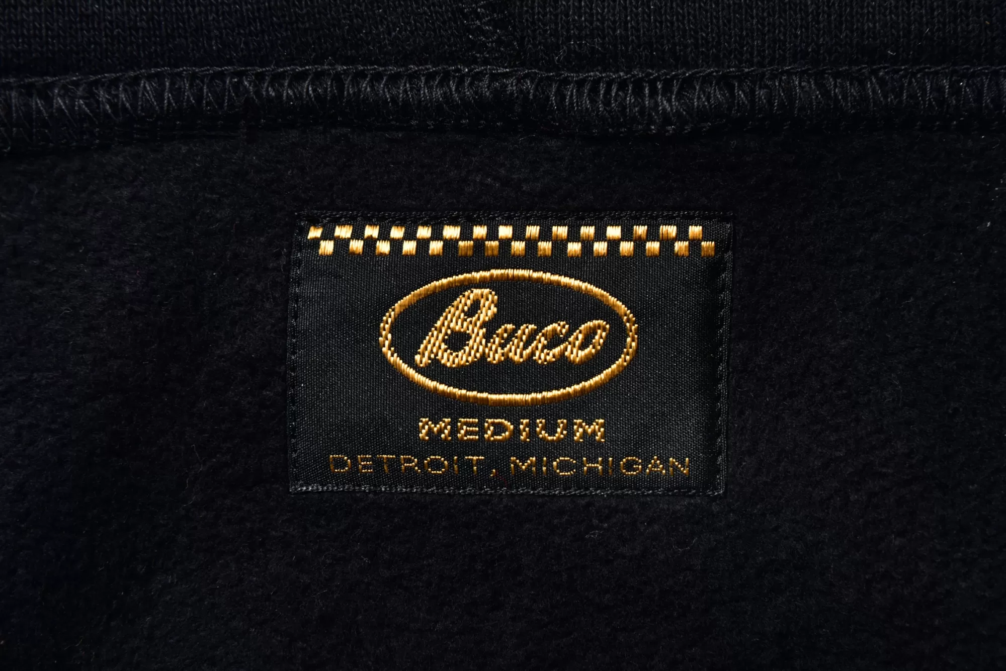 The Real McCoy's Sweatshirts^Buco F/Z Sweatshirt/Buco Helmet Logo Black