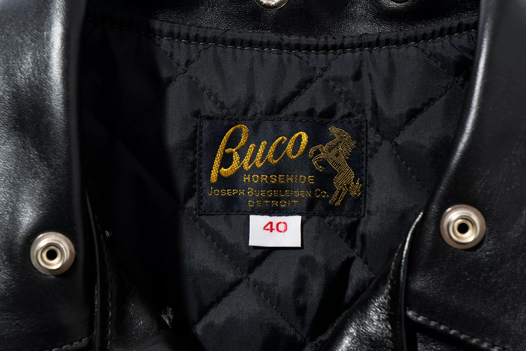 The Real McCoy's Leather^Buco J-82 Padded Black