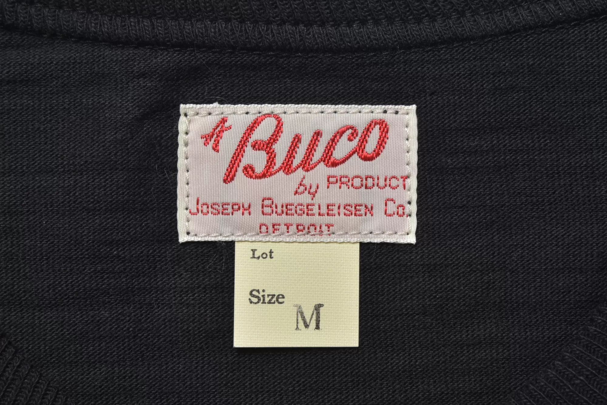 The Real McCoy's Print T-Shirts^Buco Lw Tee/Best For The Enthusiast 30 Black