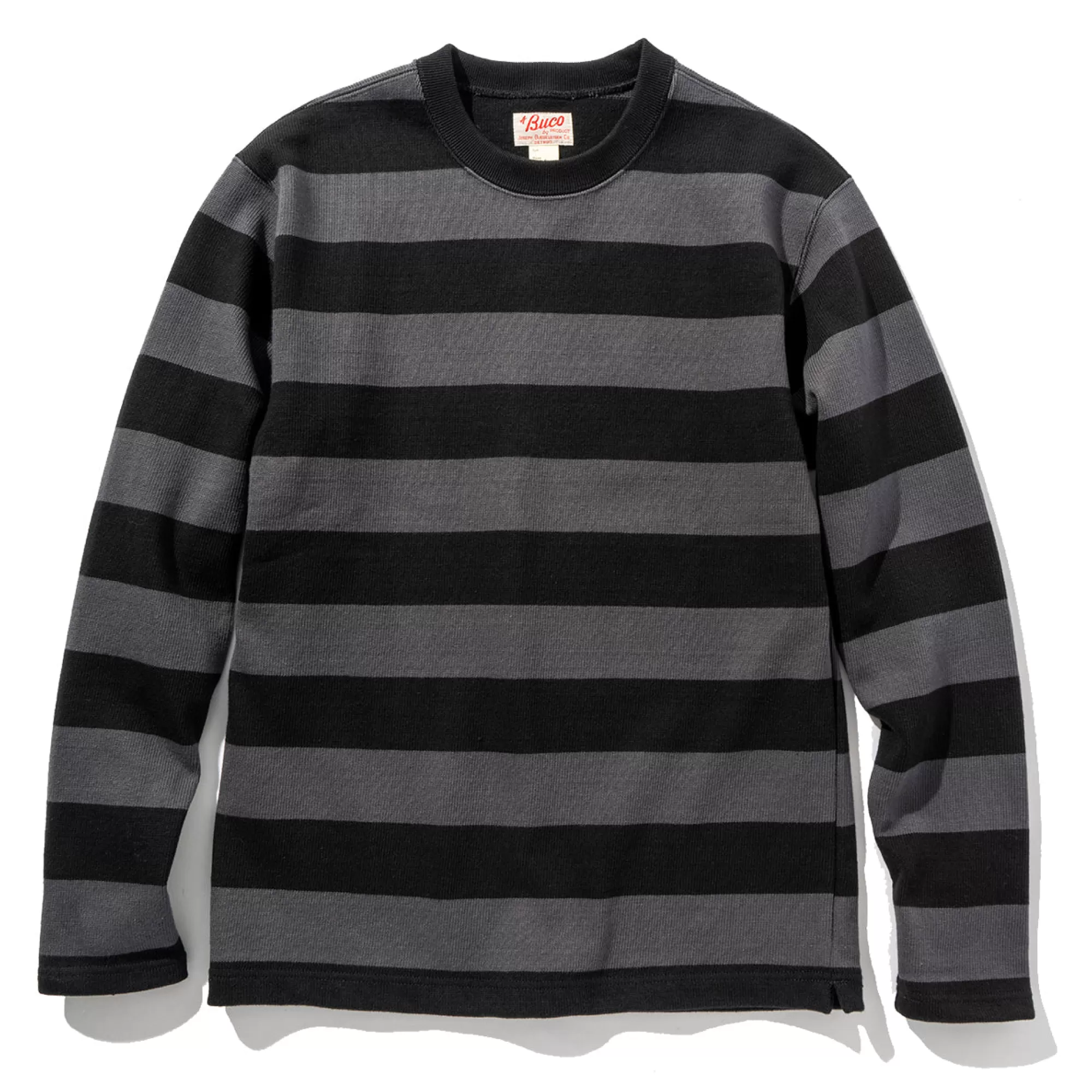 The Real McCoy's Thermal Shirts^Buco Stripe Racing Jersey Black/Grey