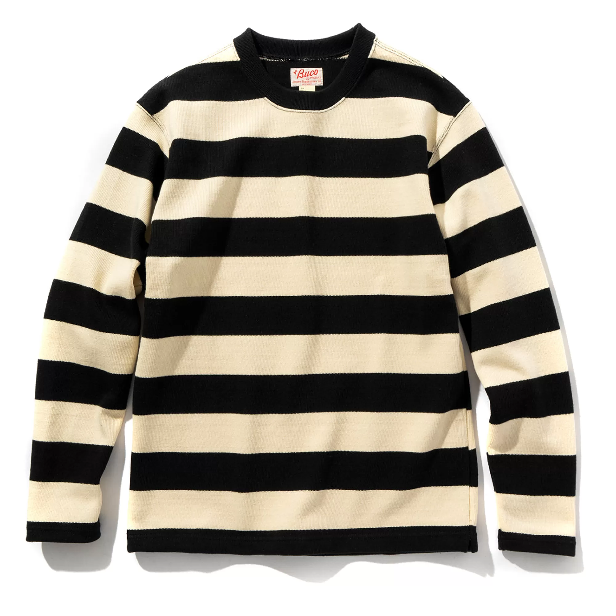 The Real McCoy's Thermal Shirts^Buco Stripe Racing Jersey 010 Black/White