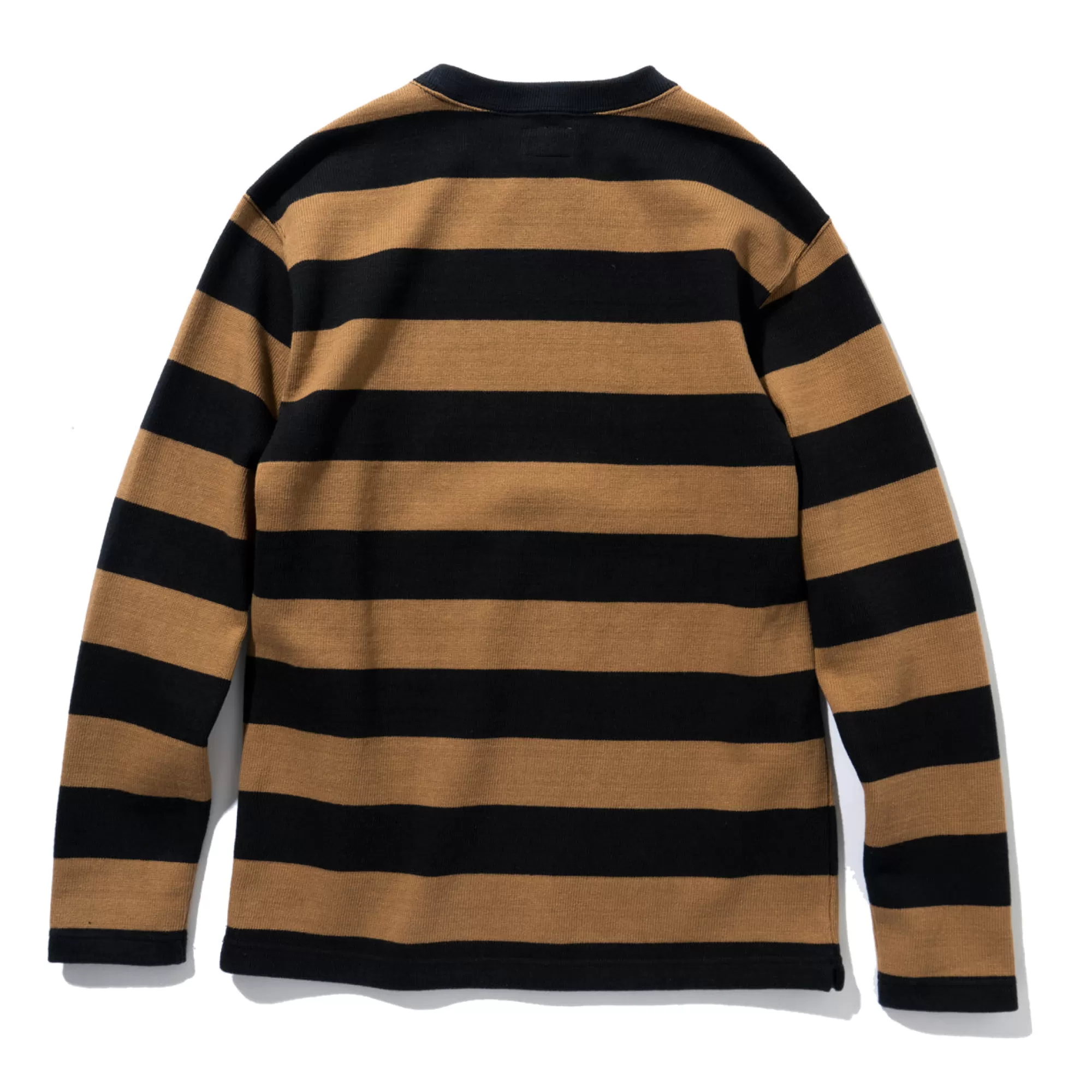 The Real McCoy's Thermal Shirts^Buco Stripe Racing Jersey Black/Brown