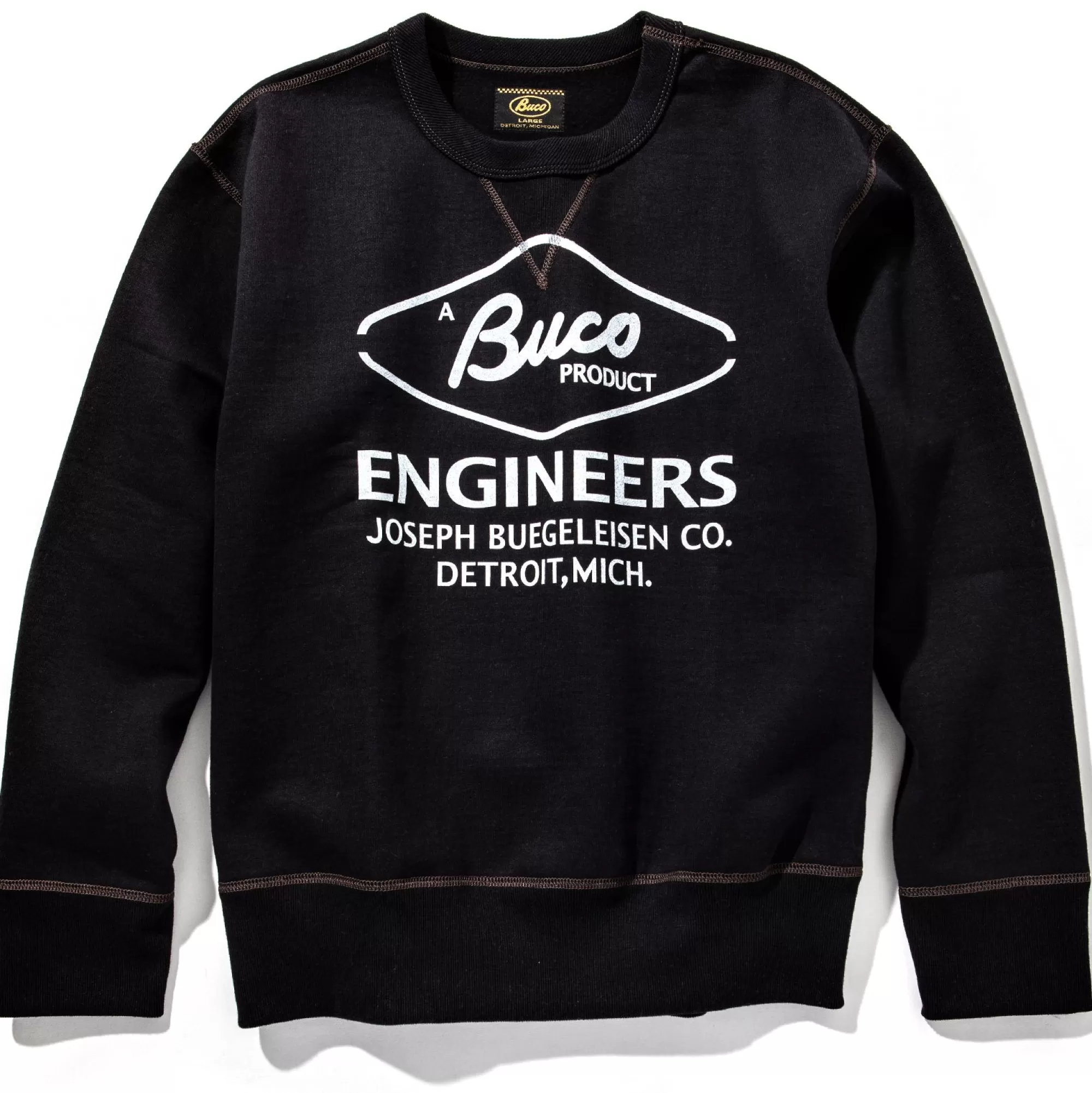 The Real McCoy's Sweatshirts^Buco Sweatshirt/Engineer Black