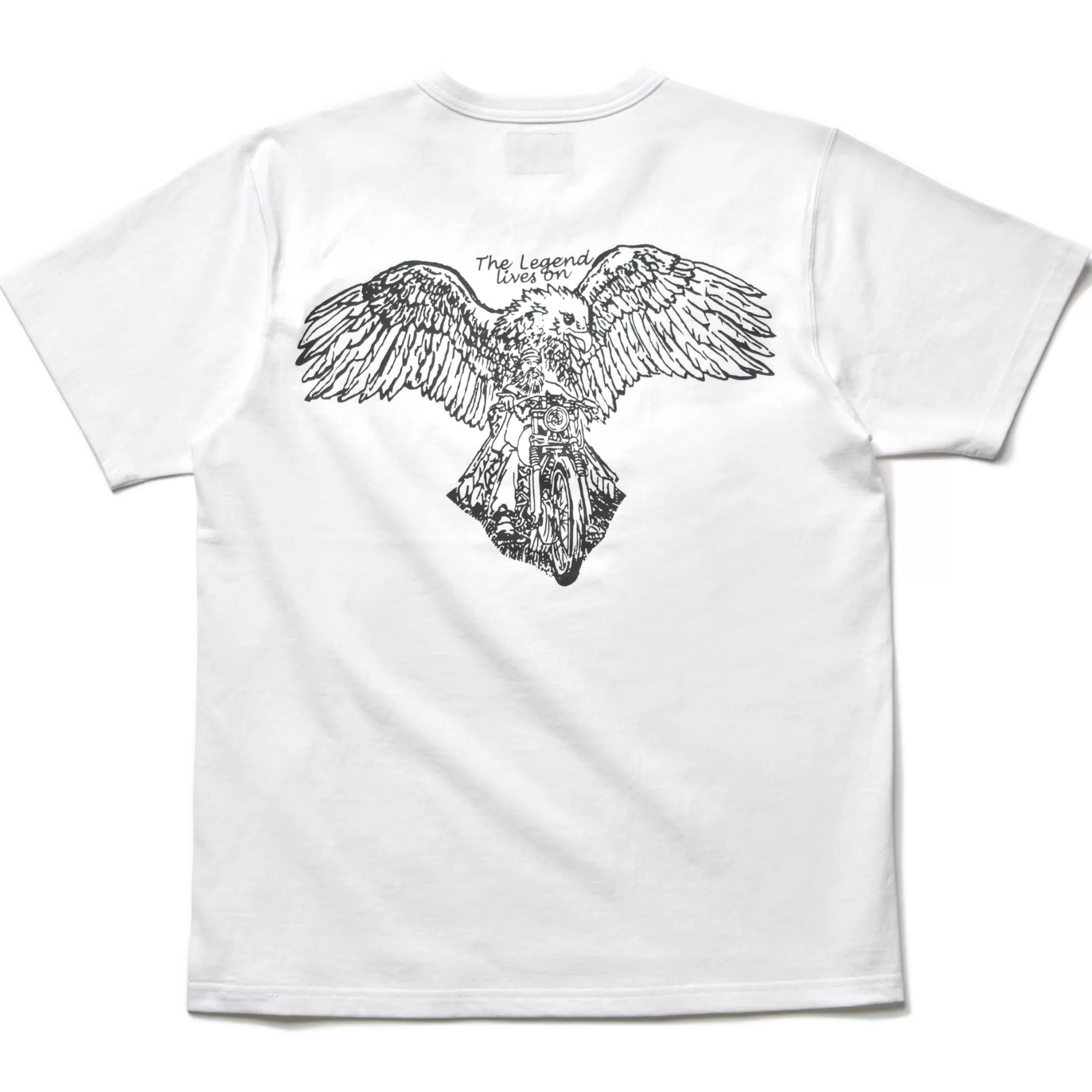 The Real McCoy's Print T-Shirts^Buco Tee/Sturgis 010 White