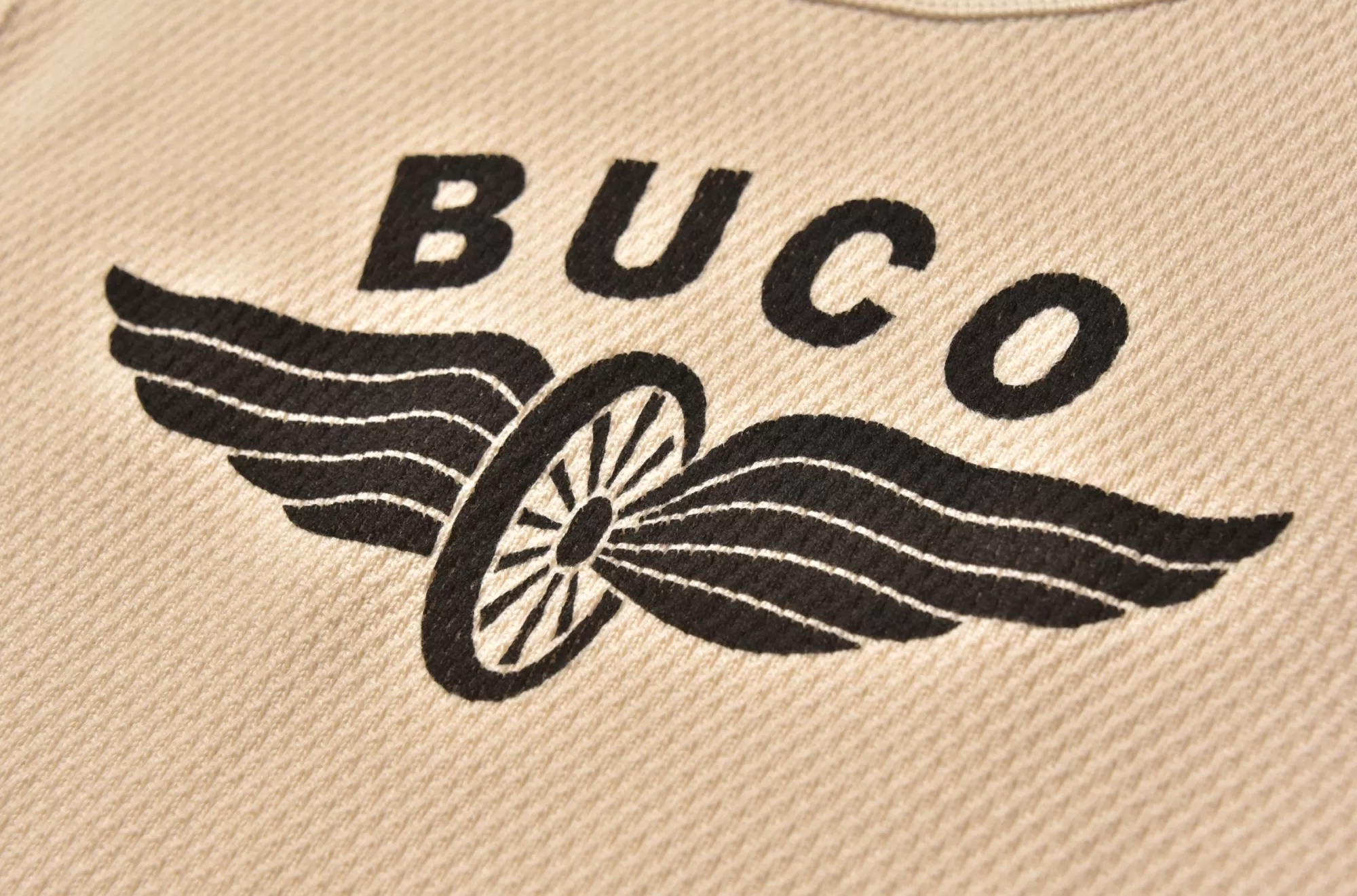 The Real McCoy's T-Shirts^Buco Thermal/Riding Togs White