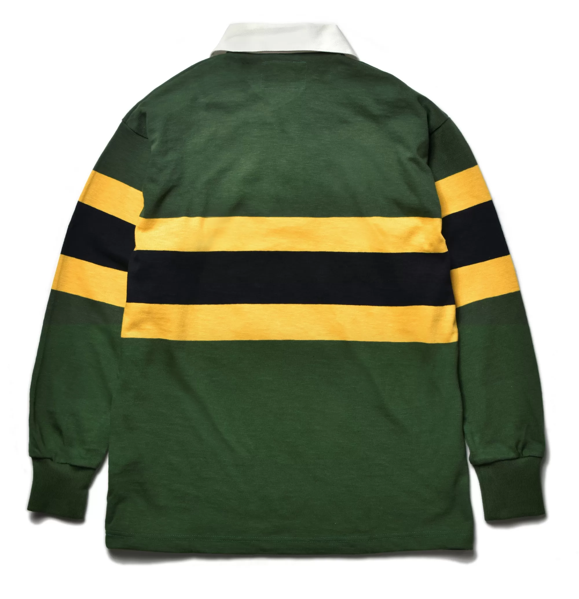 The Real McCoy's Shirts^Climbers' Striped Rugby Shirt 160 Green