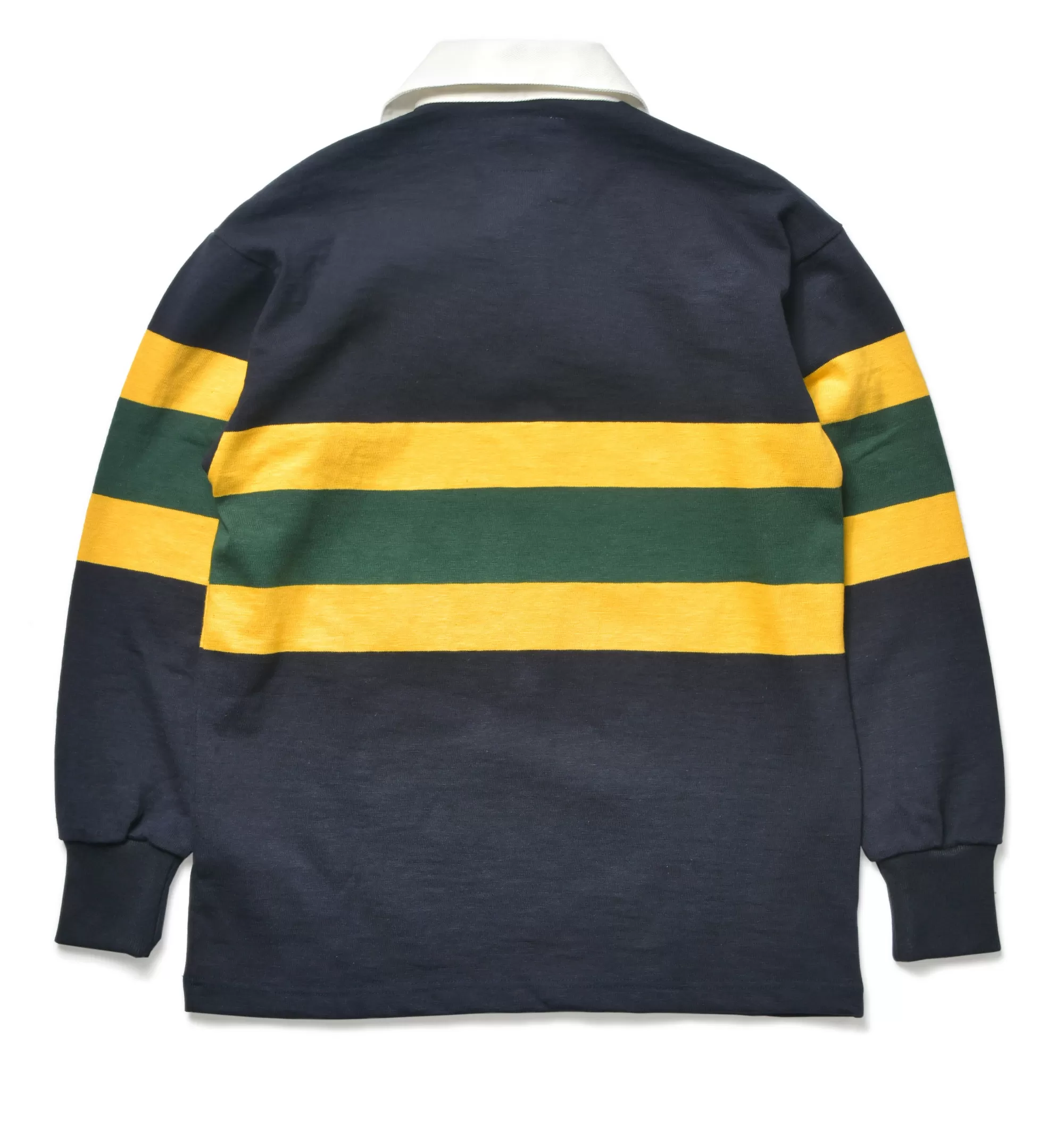 The Real McCoy's Shirts^Climbers' Striped Rugby Shirt 143 D.Blue