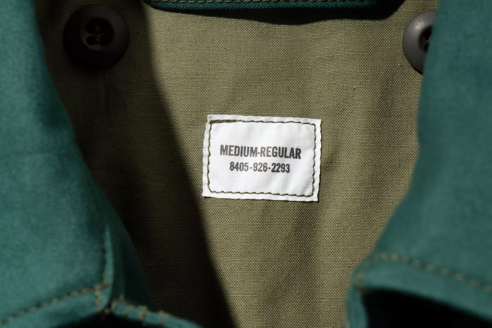 The Real McCoy's Military^Coat Man'S Cotton Wind Resistant Aggressor Green