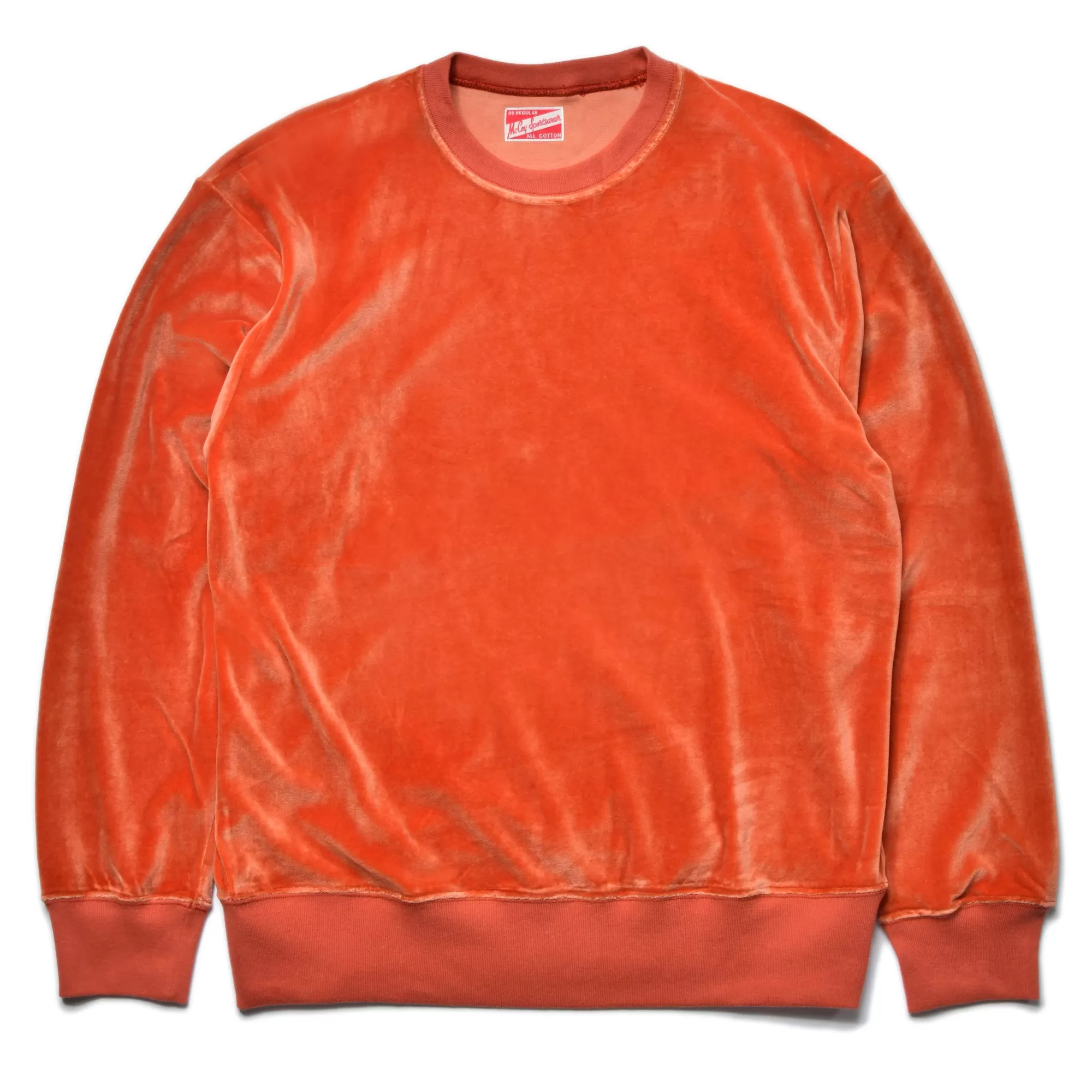 The Real McCoy's Sweatshirts^Cotton Rayon Pile Sweatshirt 70 Orange