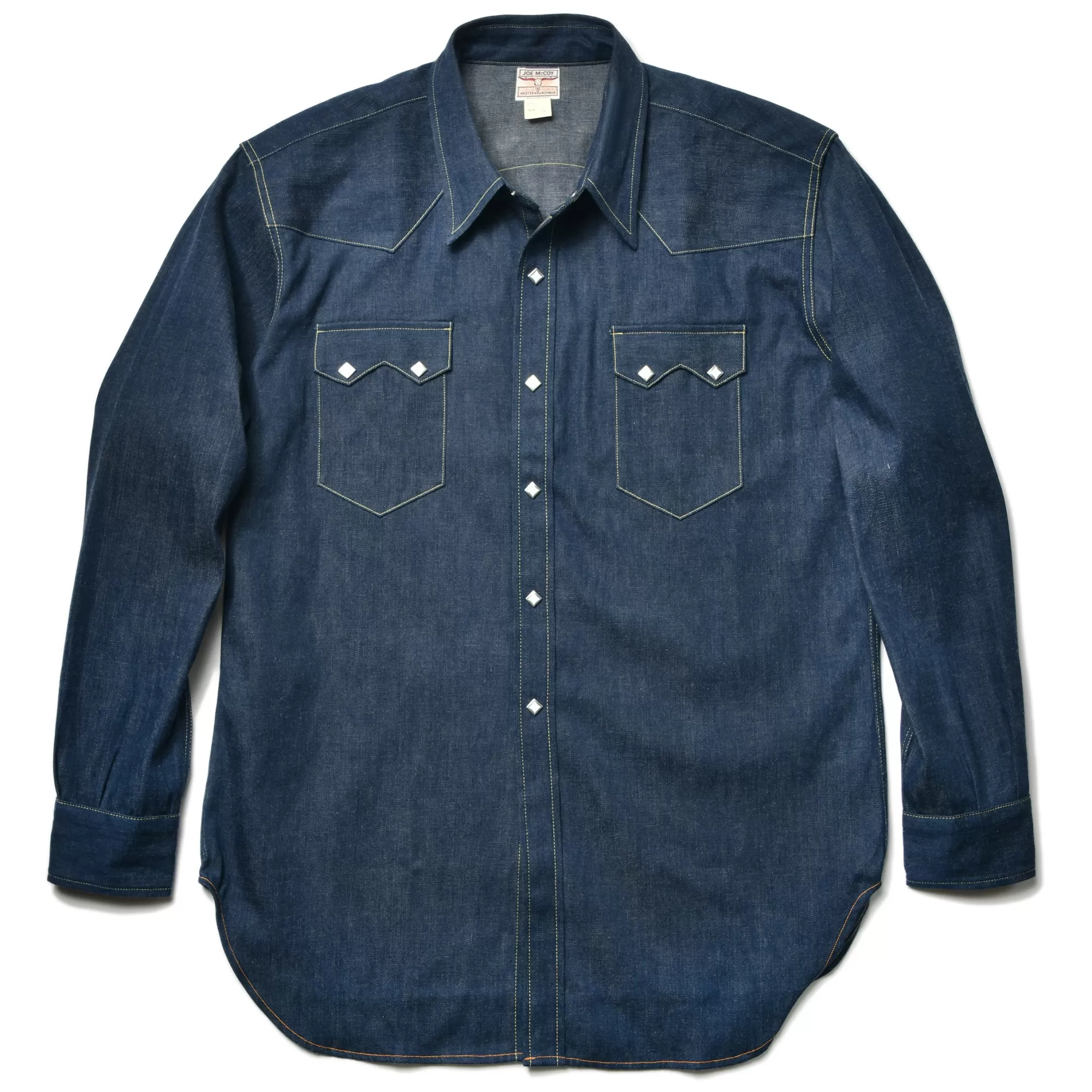 The Real McCoy's Shirts^Denim Western Shirt/Sawtooth 141 INDIGO