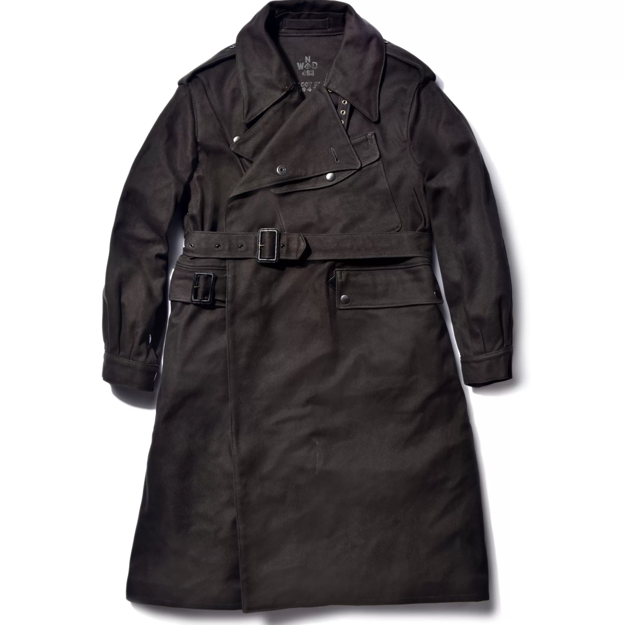 The Real McCoy's Military^Dispatch Rider'S Coat (Over-Dye) Black